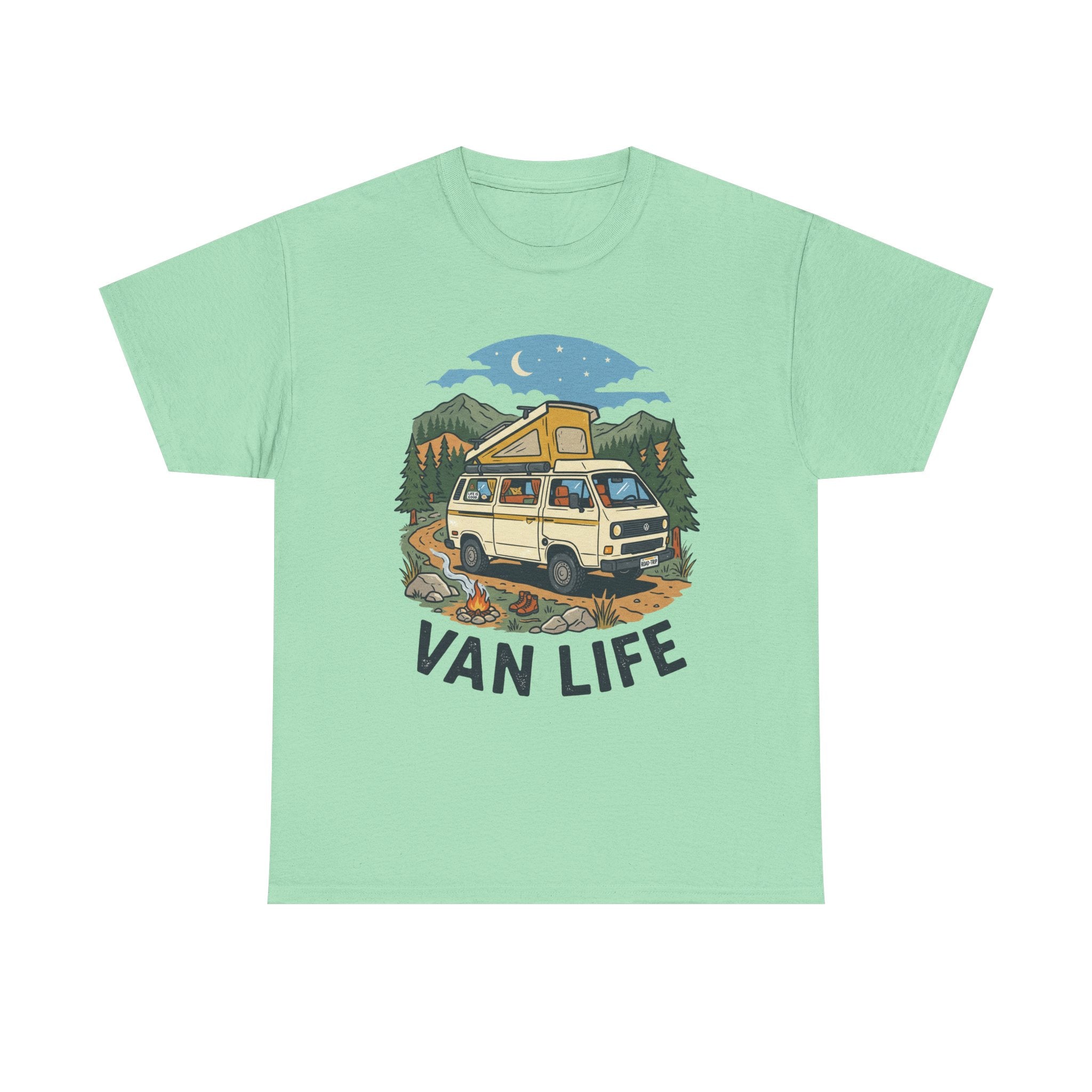 Van Life Tee — Vintage Camper Graphic T-Shirt