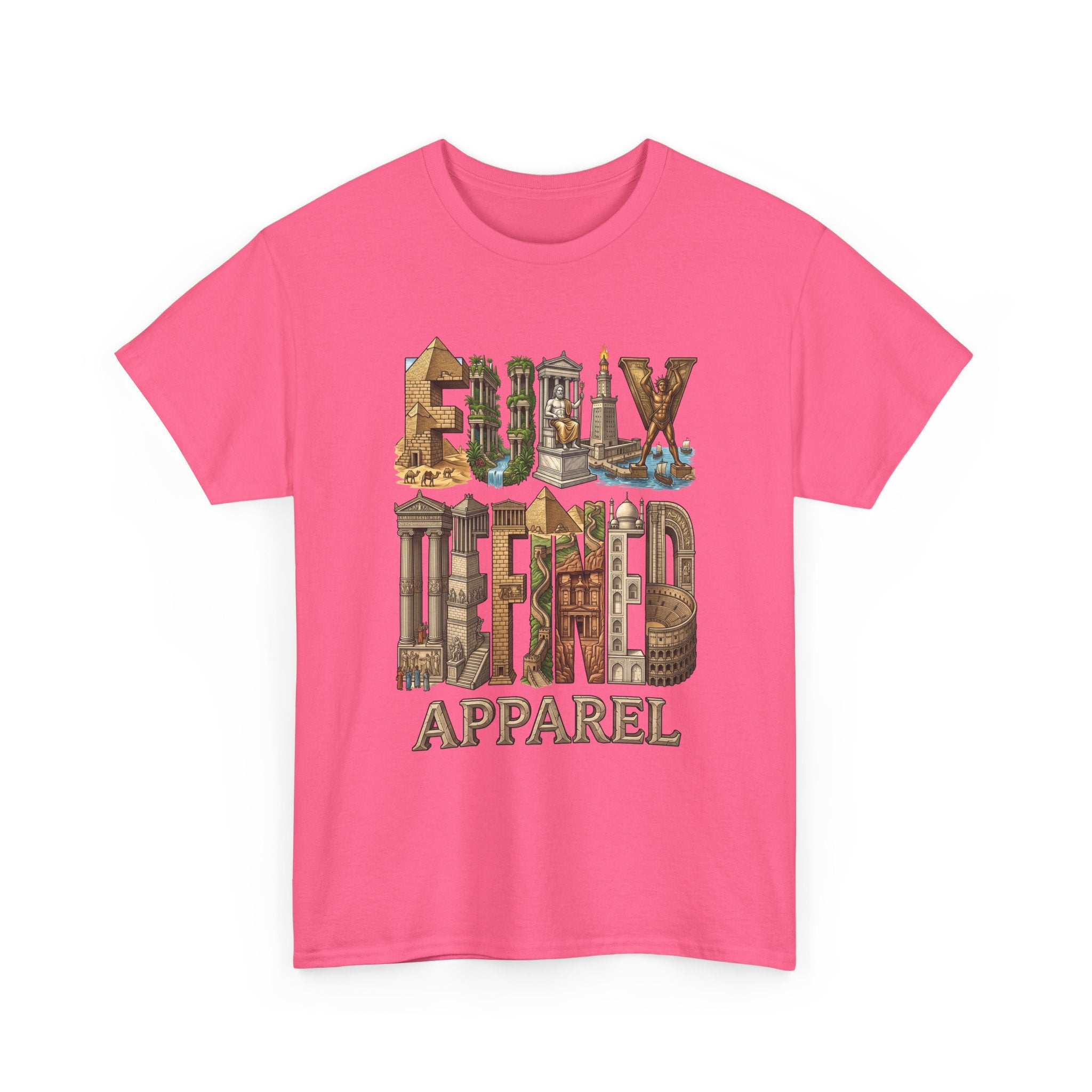 Fully Defined Apparel T‑Shirt — Wonders of the World Graphic Tee