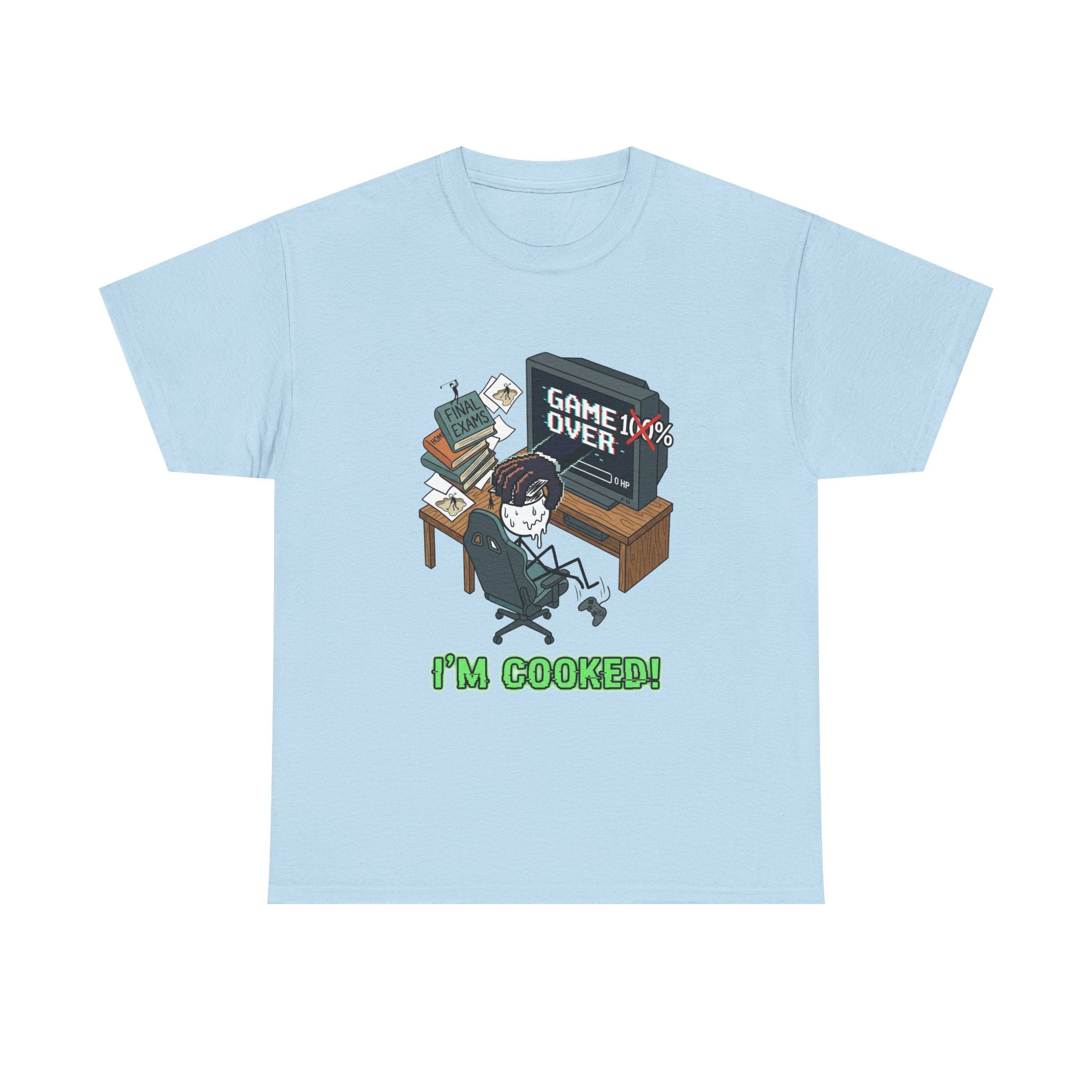 Gamer 'Game Over I'm Cooked' Graphic Tee