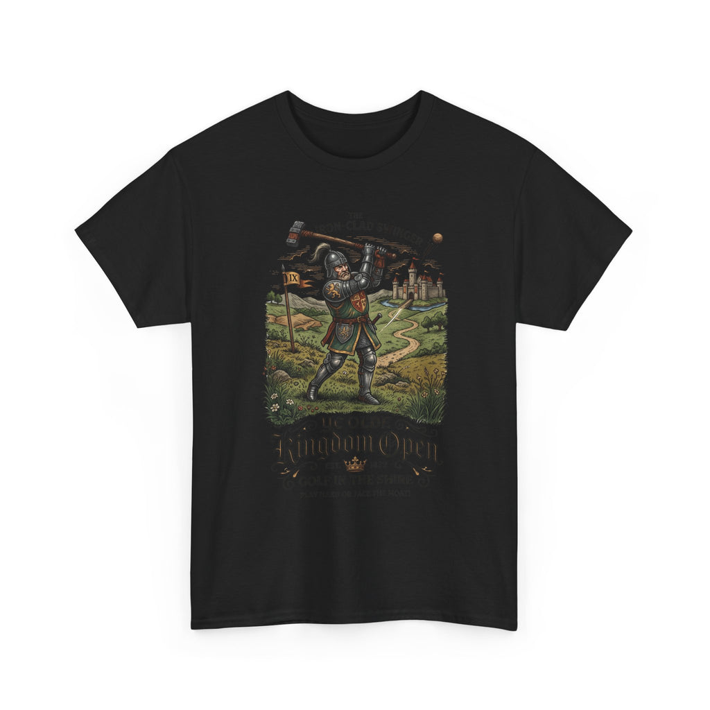 Golf T-Shirt — 'Ye Olde Kingdom Open' Vintage Medieval Golf Graphic Tee