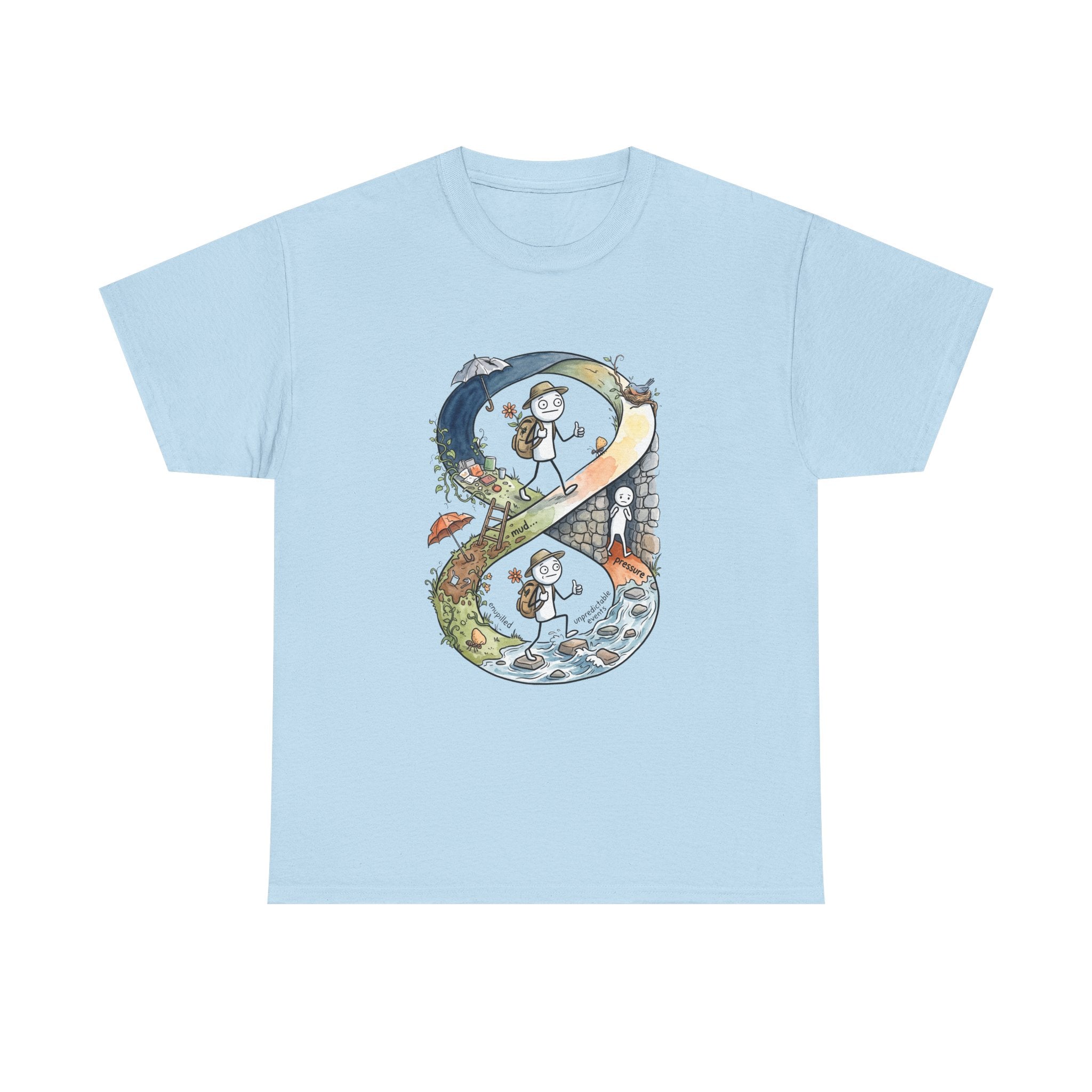 a Infinity Hiking Tee — Day & Night Nature Adventure Graphic T-Shirt