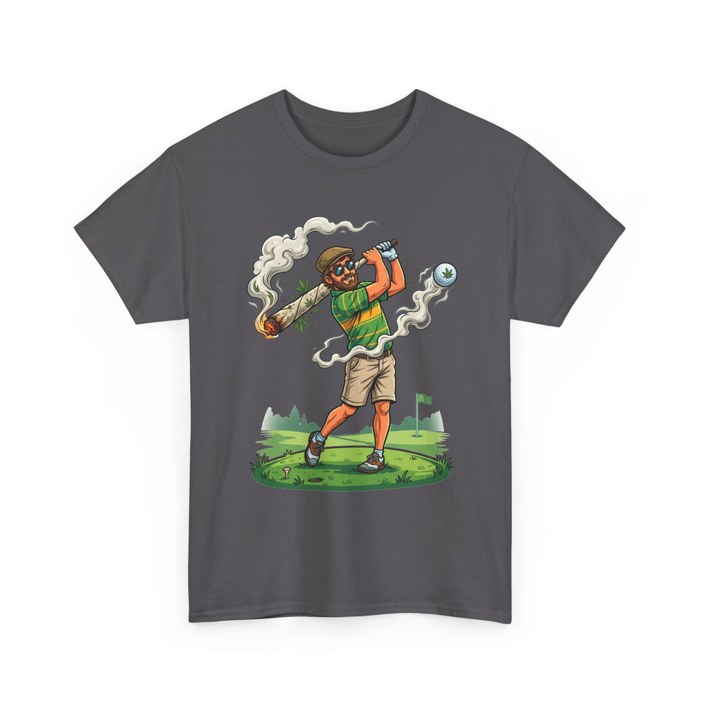 Golf Golfer Weed Smoking Club T-Shirt — Funny Golf Graphic Tee