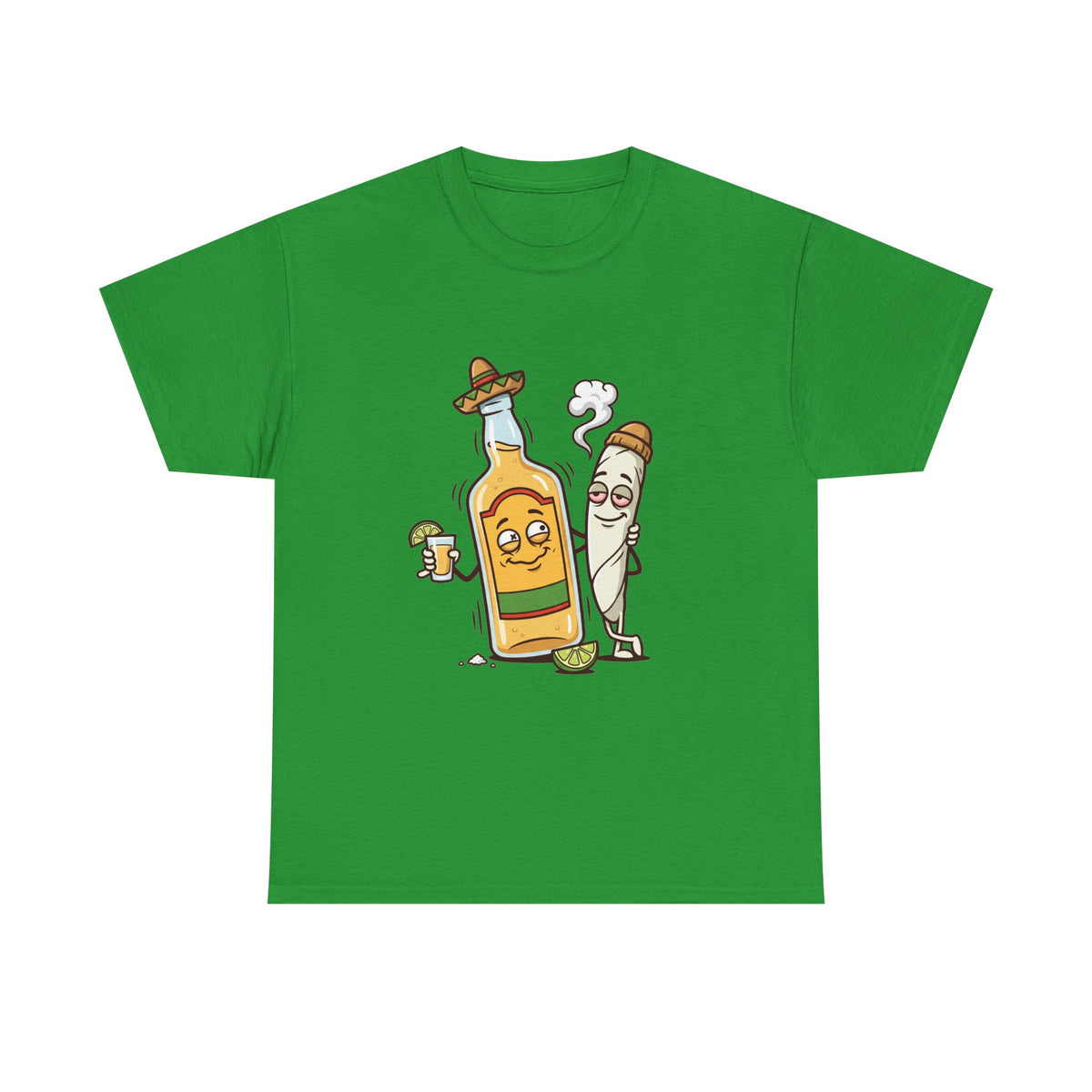 A Tequila & Joint Funny Graphic Tee