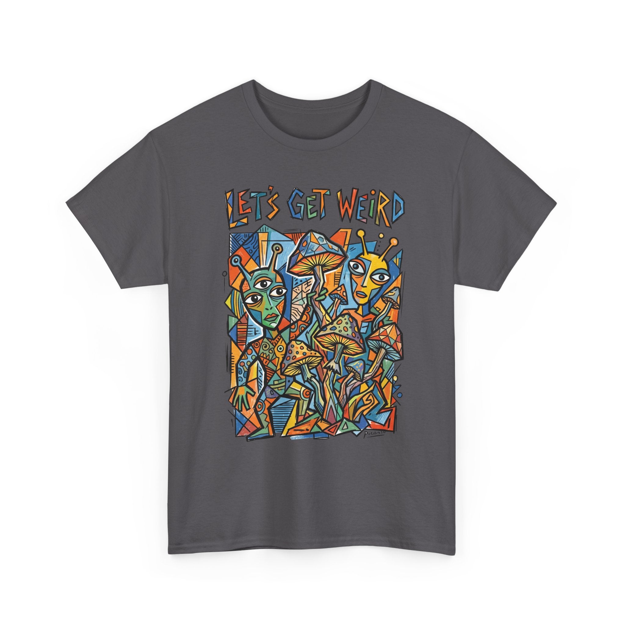 Let's Get Weird Abstract Art T-Shirt — Colorful Psychedelic Graphic Tee