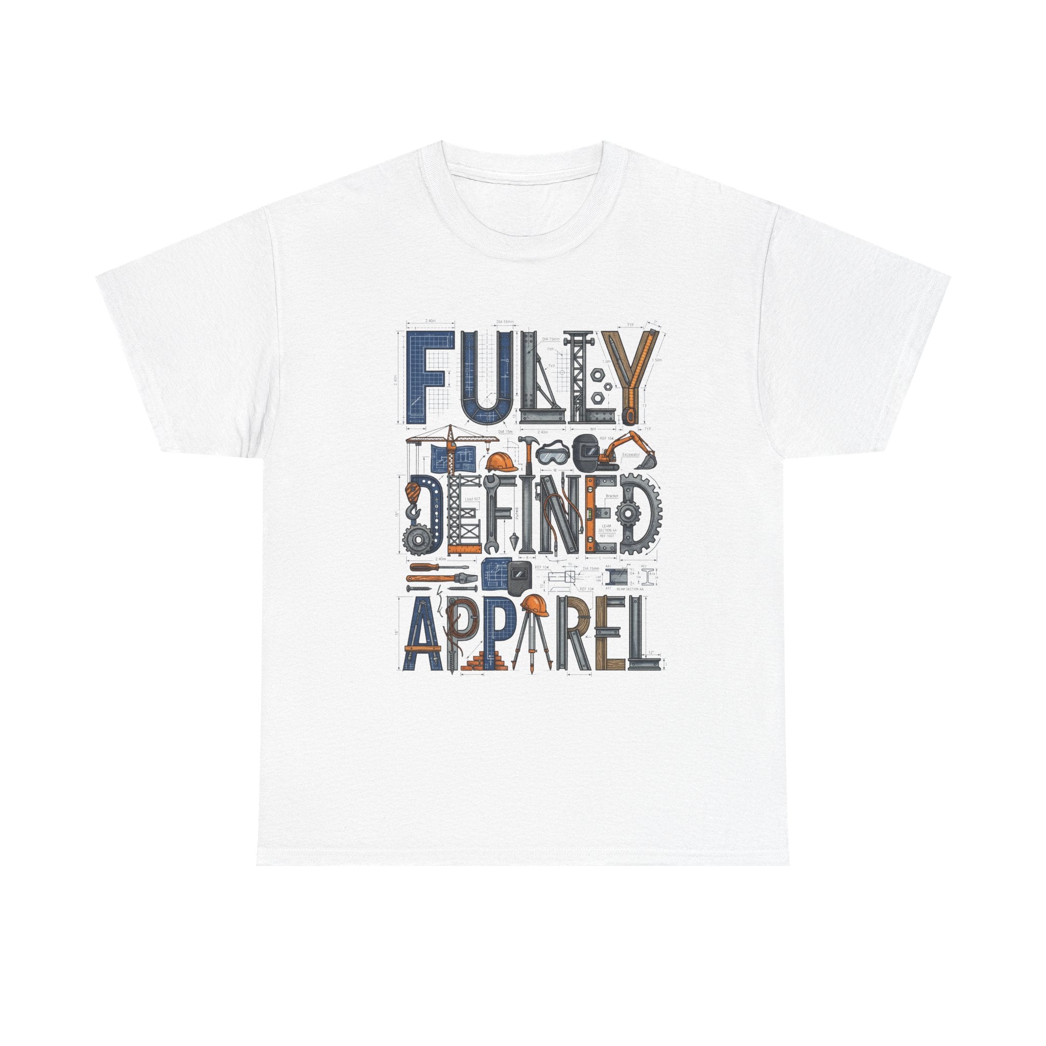Fully Defined Apparel T-Shirt — Graphic Tee with Retro Tools Design