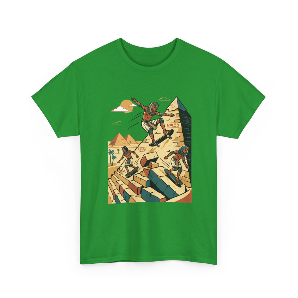 Pyramid Skateboarding Tee — Vintage Egyptian Skateboard Graphic T-Shirt