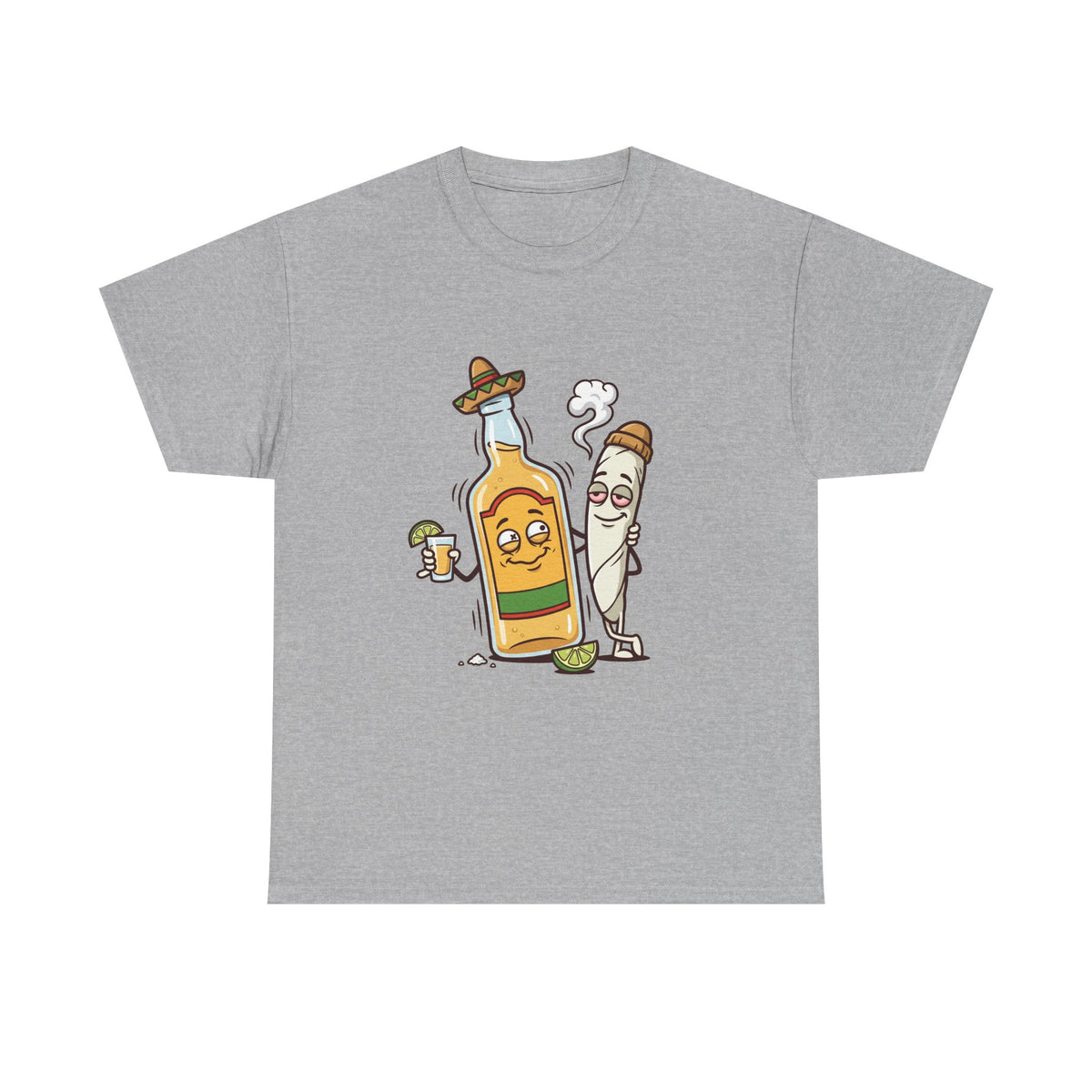 A Tequila & Joint Funny Graphic Tee