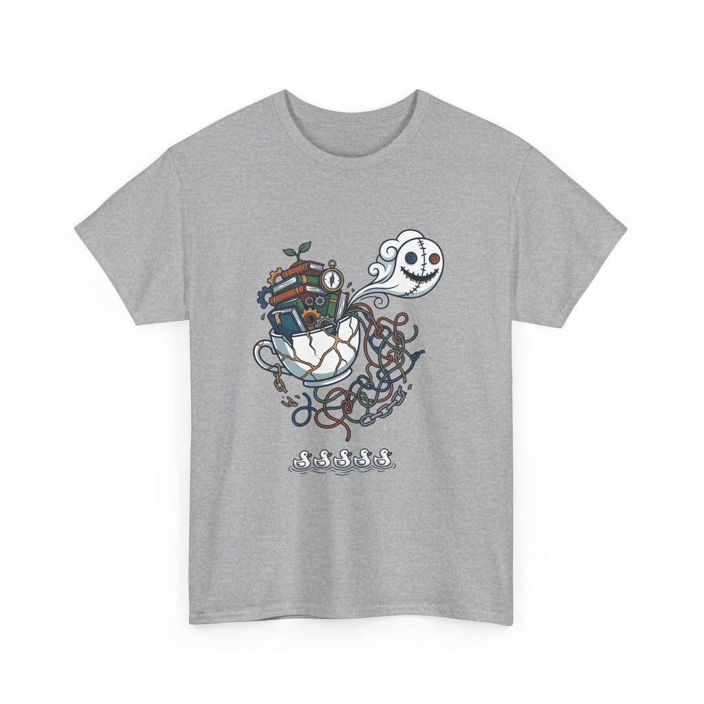 T-Shirt — Whimsical Ghost Ship Illustration Tee