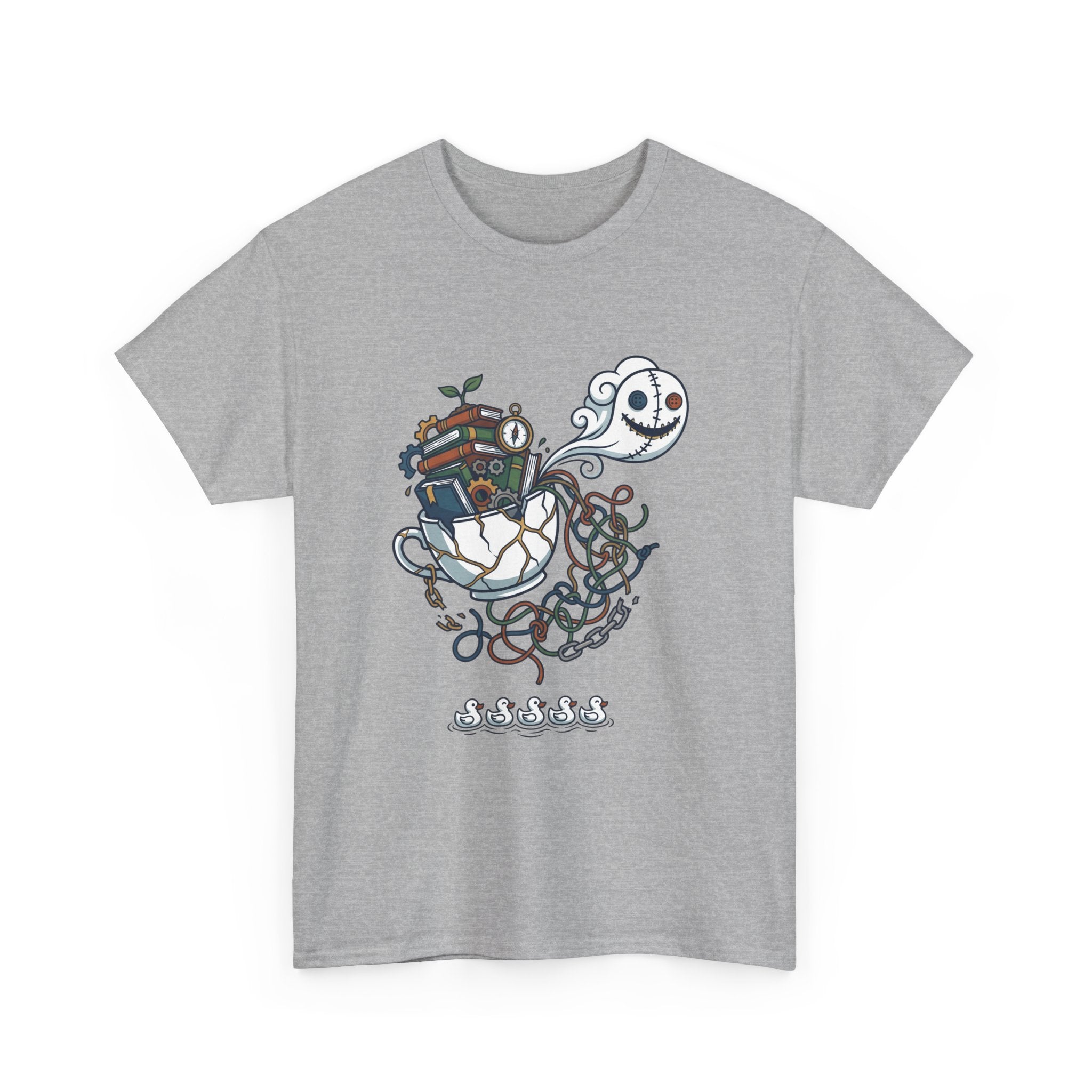 T-Shirt — Whimsical Ghost Ship Illustration Tee