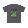 Golf T‑Shirt — "My Golf Game Is Like a Stick Figure" Funny Golfer Gift