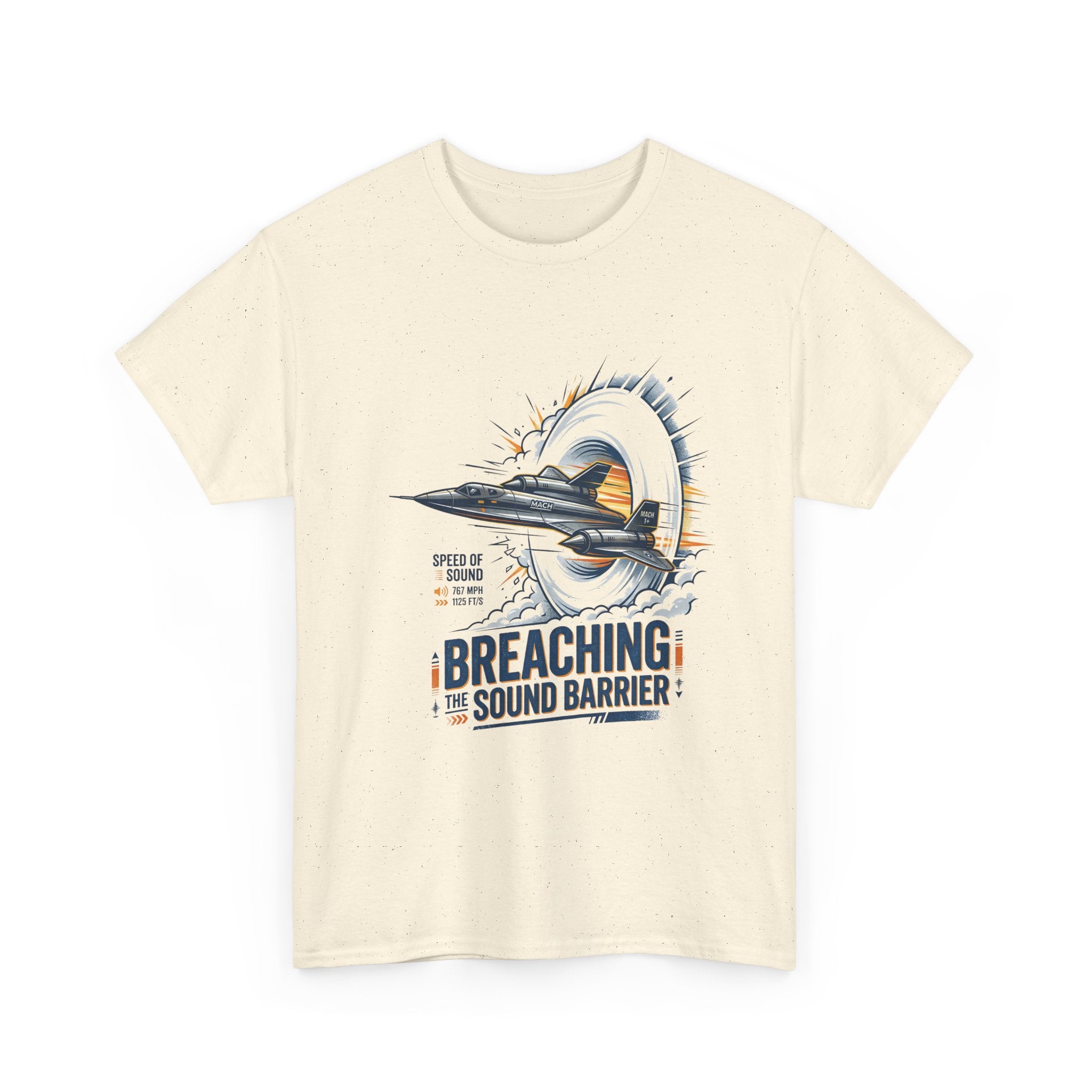 Sonic Boom T-Shirt — 'Breaching the Sound Barrier' Jet Trainer Aviation Graphic Tee