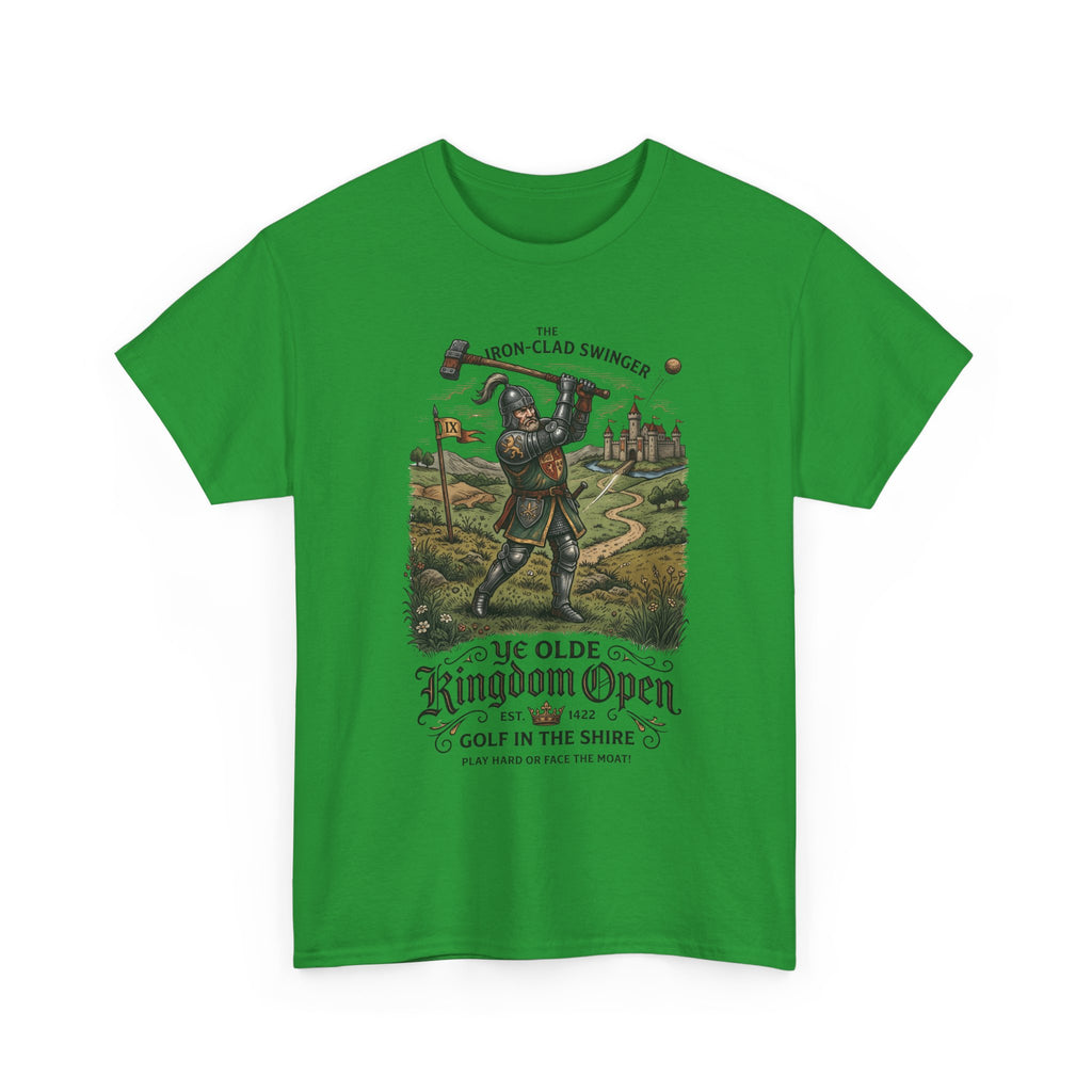 Golf T-Shirt — 'Ye Olde Kingdom Open' Vintage Medieval Golf Graphic Tee