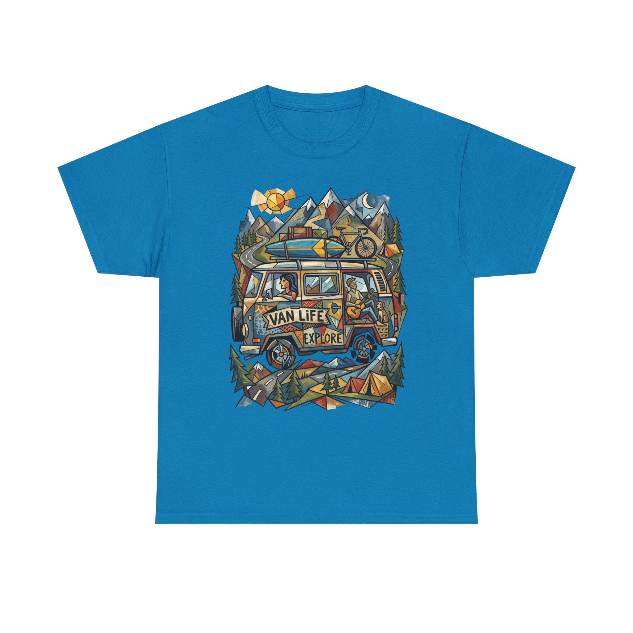 Van Life Explore T-Shirt — Retro Campervan Adventure Graphic Tee