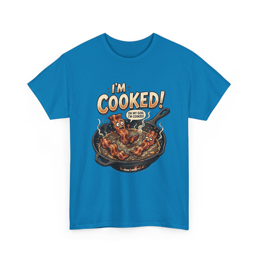 I’m Cooked! Funny Bacon Skillet T-Shirt