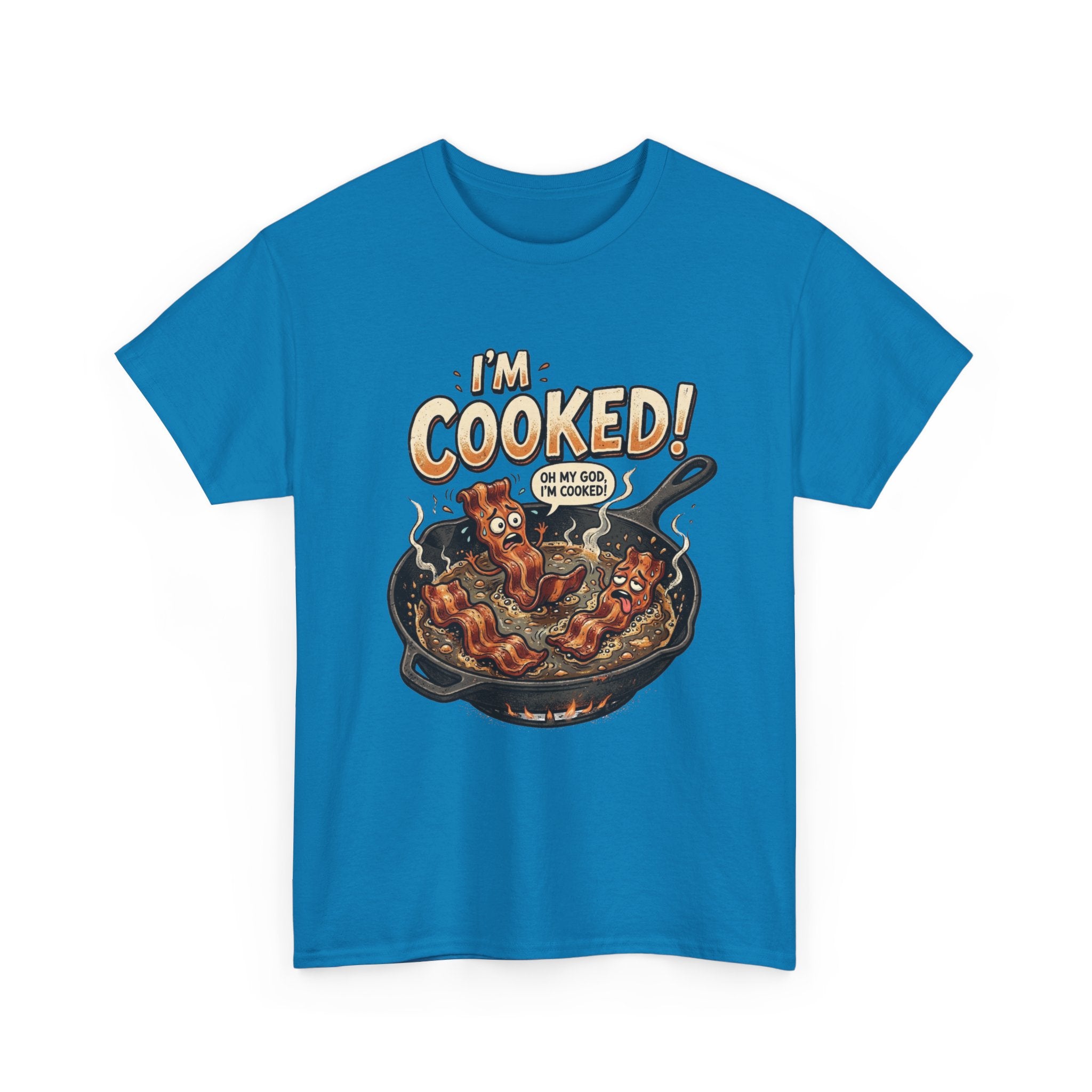 I’m Cooked! Funny Bacon Skillet T-Shirt
