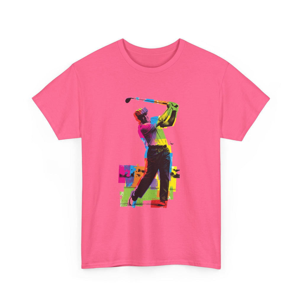 Golf Swing Pop Art T-Shirt — Colorful Golfer Graphic Tee