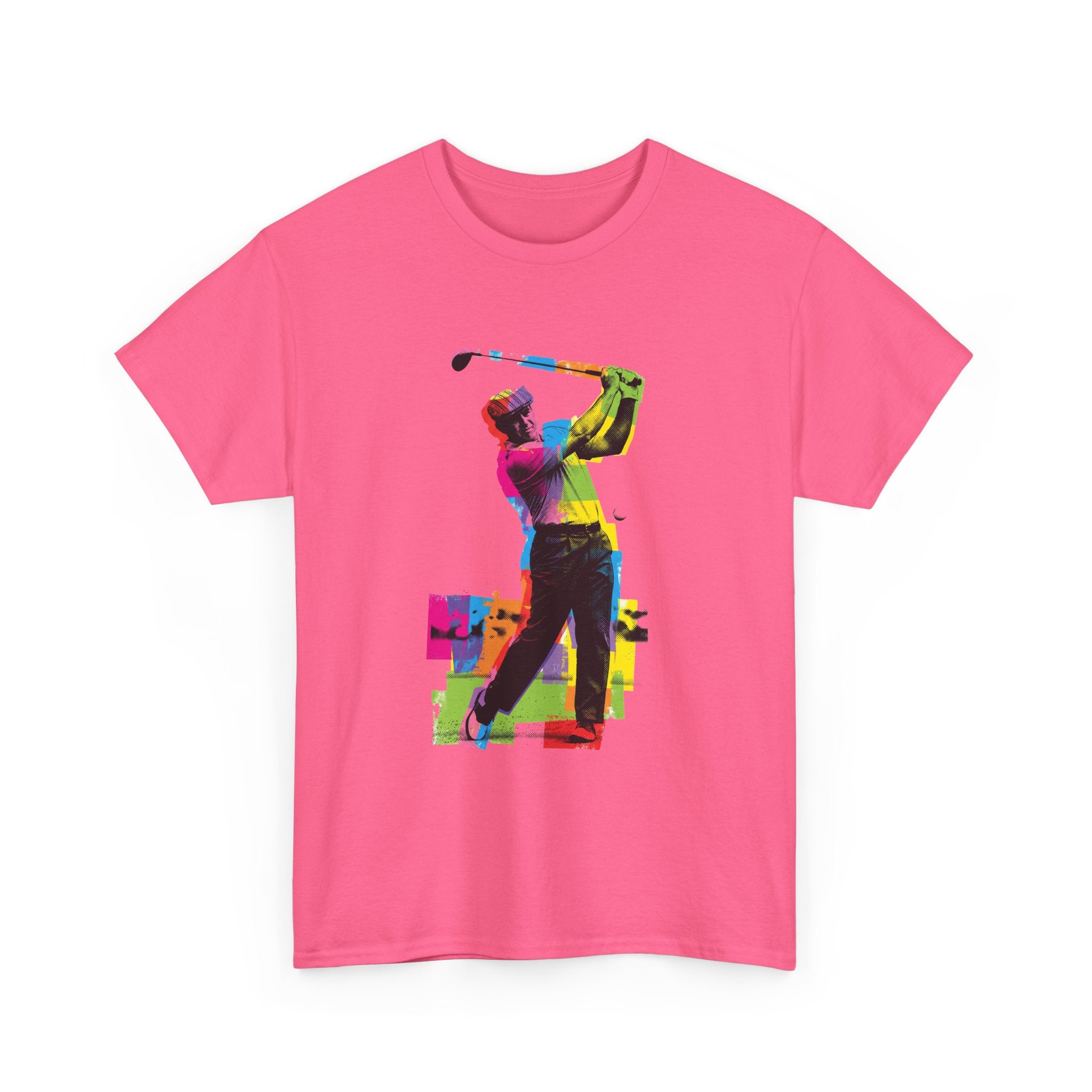 Golf Swing Pop Art T-Shirt — Colorful Golfer Graphic Tee
