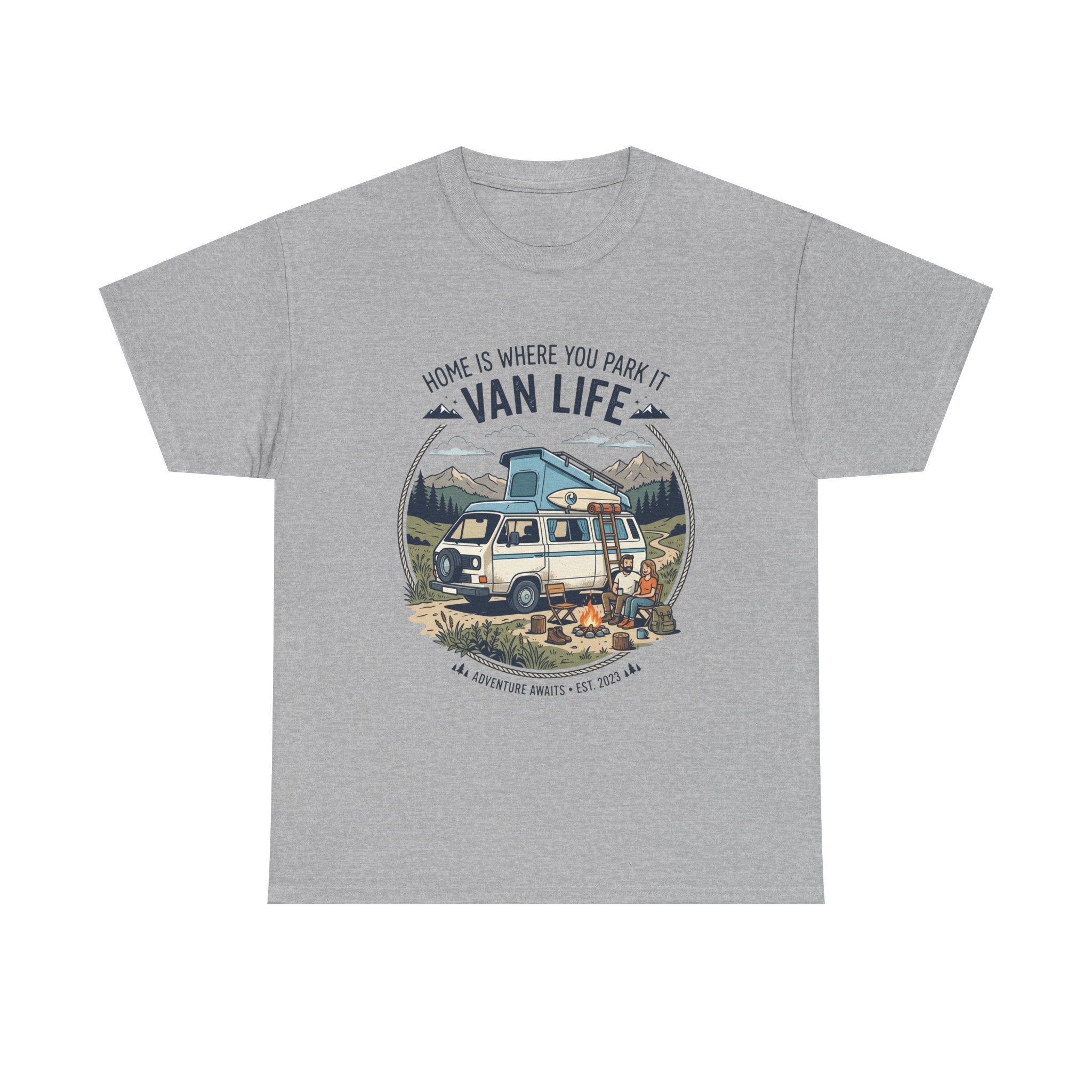 Van Life T-Shirt — "Home Is Where You Park It" Adventure Tee
