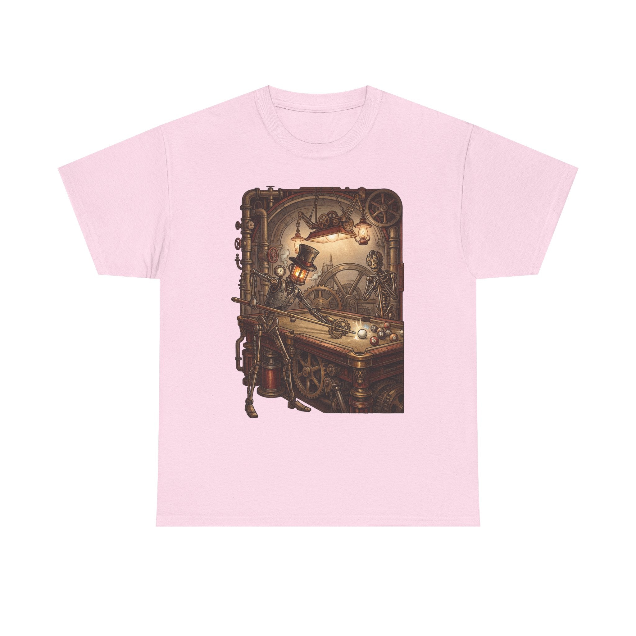 Steampunk Billiards T-Shirt – Vintage Pool Illustration