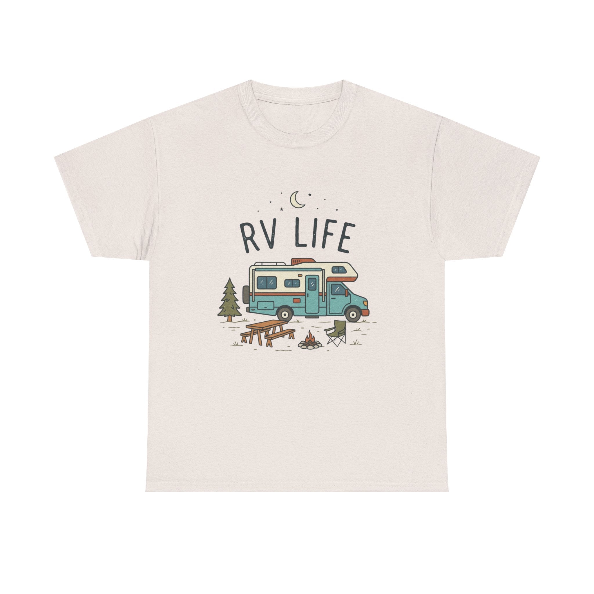RV Life T‑Shirt — Retro Camper Tee for RV Travelers & Camping Enthusiasts