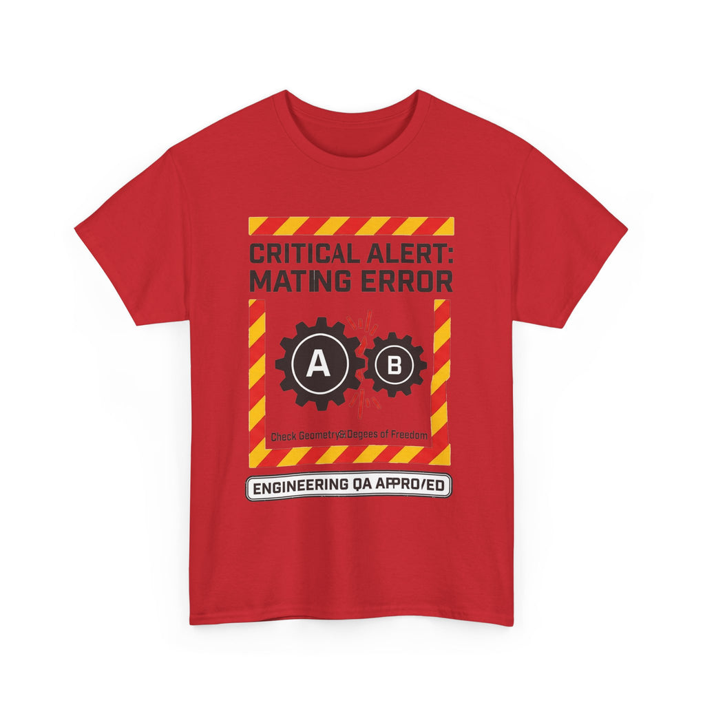 Mating Error T‑Shirt — Funny Engineering QA Alert Tee