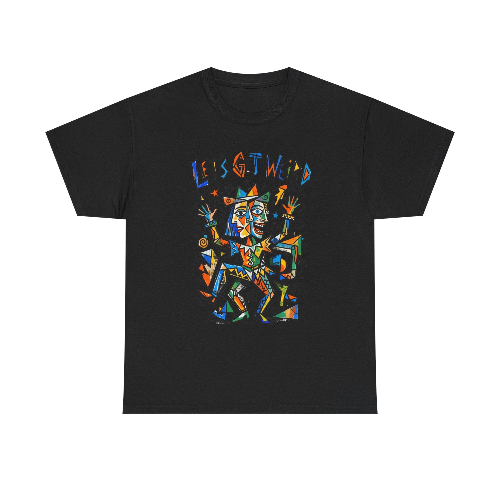 Let's Get Weird T‑Shirt — Colorful Abstract Party Graphic Tee