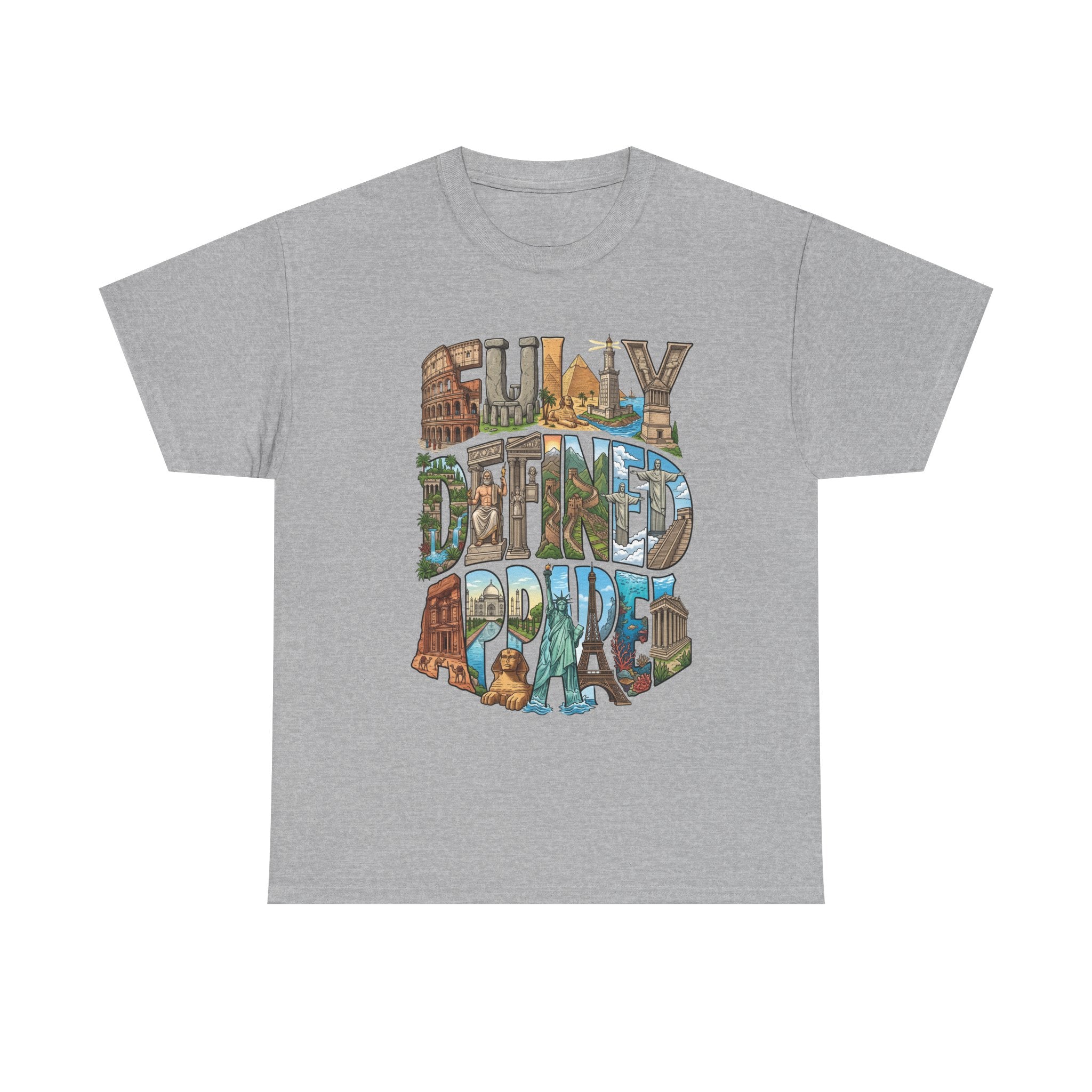 Fully Defined Apparel T‑Shirt — Retro Travel Illustration Tee