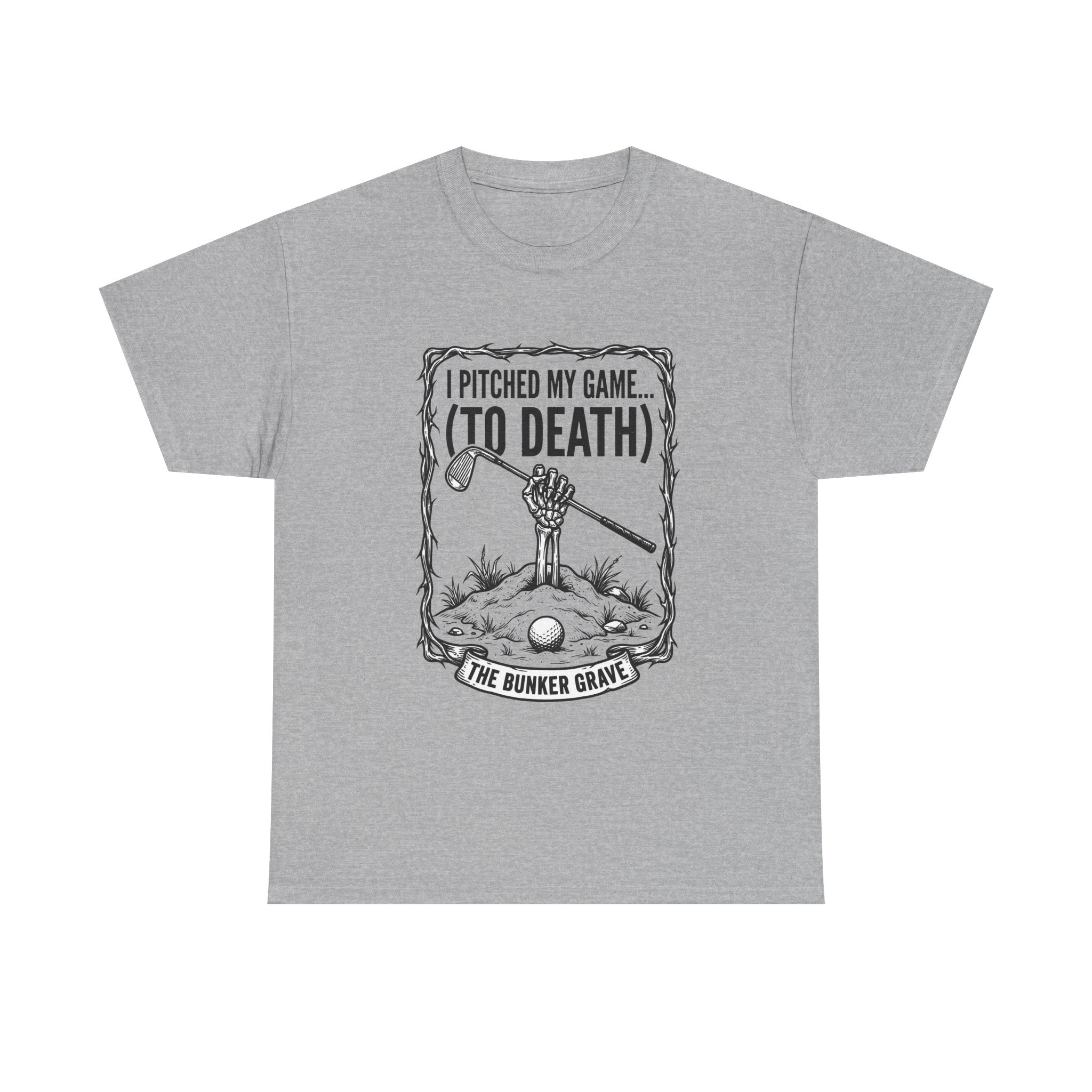 Golf 'I Pitched My Game (To Death)' T-Shirt – Funny Golfer Graphic Tee