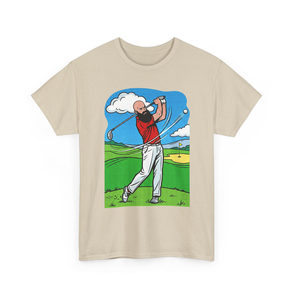 Golf Swing Graphic Tee — Golfer Illustration Shirt for Golf Lovers