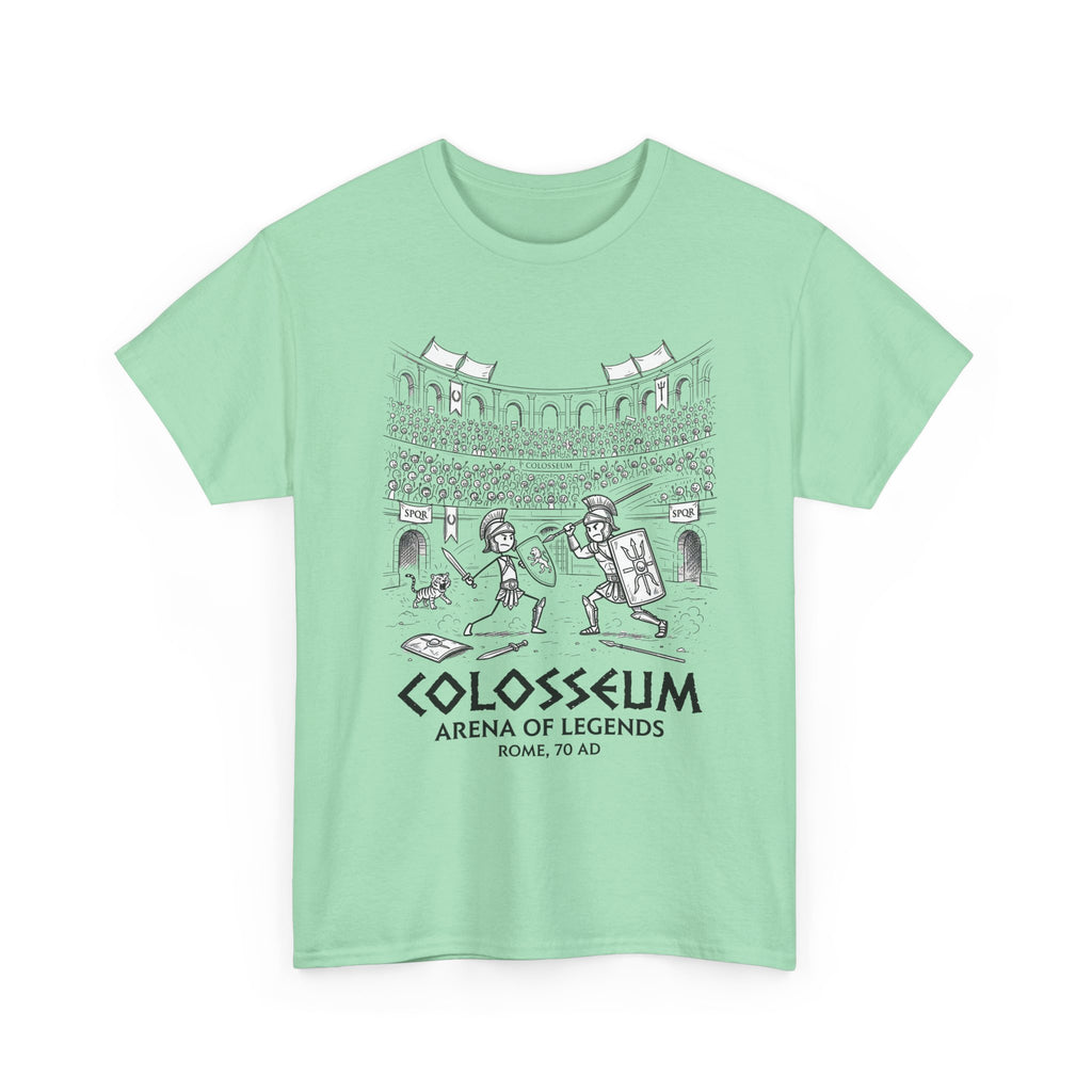 Colosseum Arena of Legends Graphic Tee — Roman Gladiator Coliseum Shirt