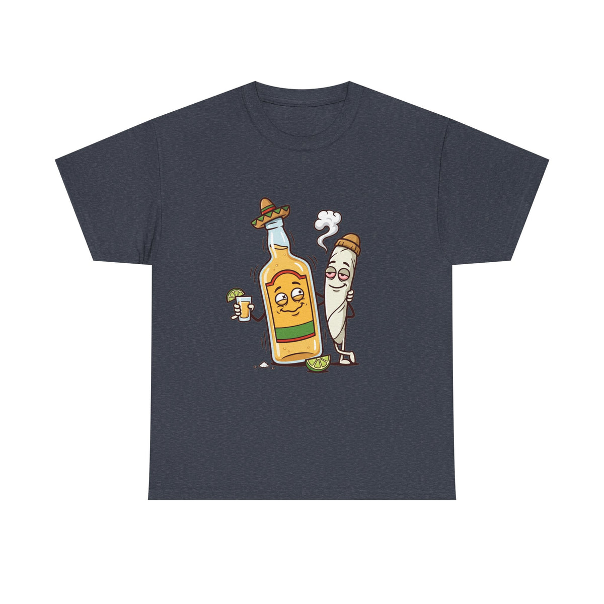 A Tequila & Joint Funny Graphic Tee