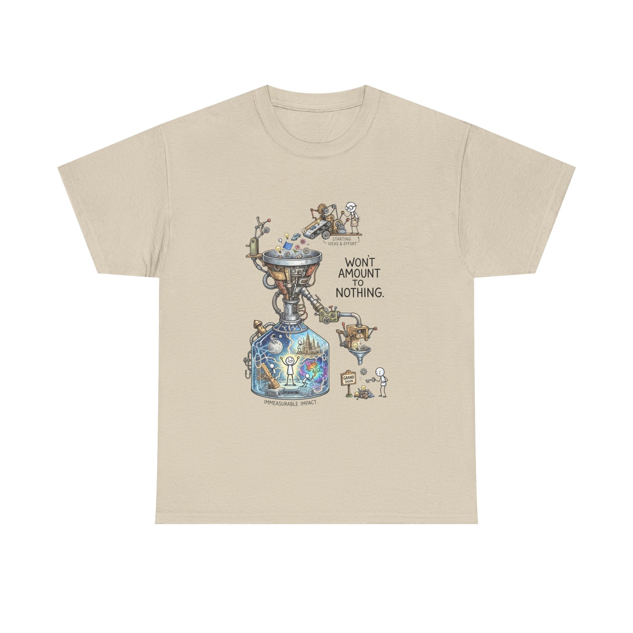 T-Shirt — 'Won't Amount to Nothing' Whimsical Alchemy Illustration