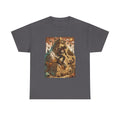 Steampunk Girl Skateboarder Art Print Tee Pyramid