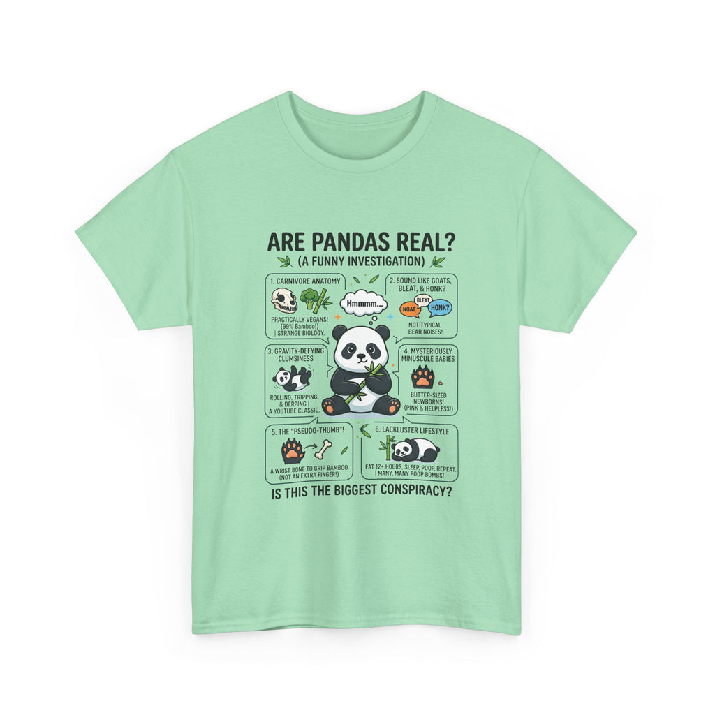 Are Pandas Real? Funny Panda Infographic T-Shirt