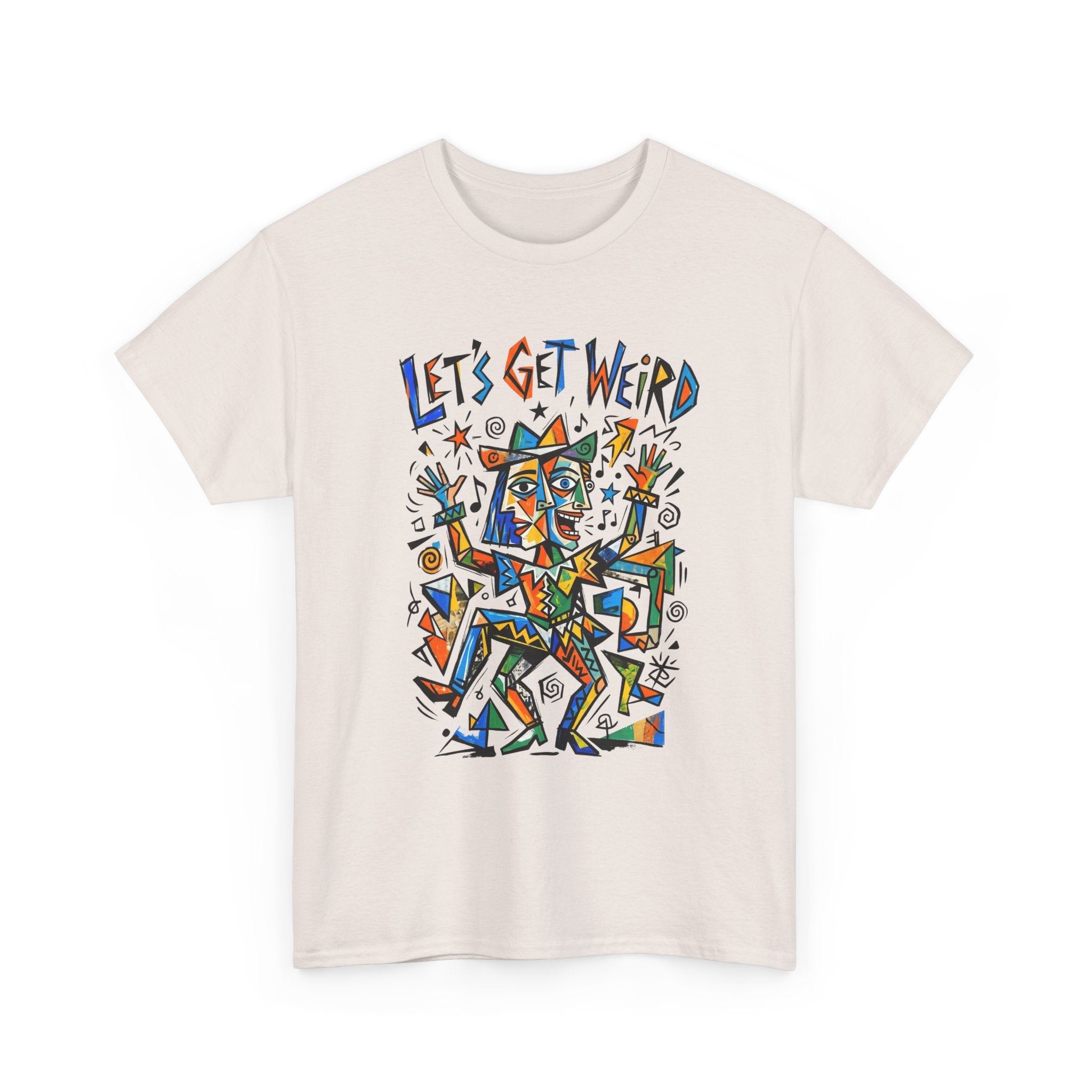 Let's Get Weird T‑Shirt — Colorful Abstract Party Graphic Tee