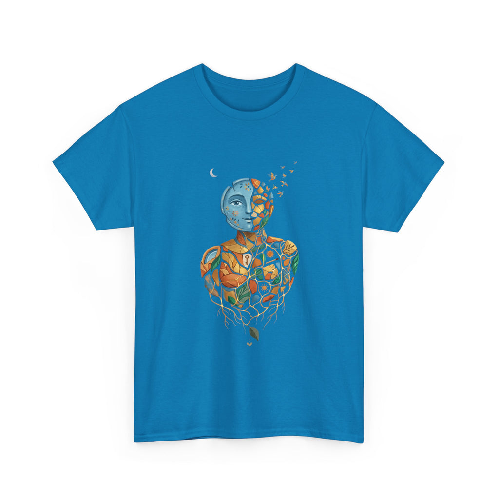 Abstract Mosaic Portrait T‑Shirt — Fragmented Face Art Tee