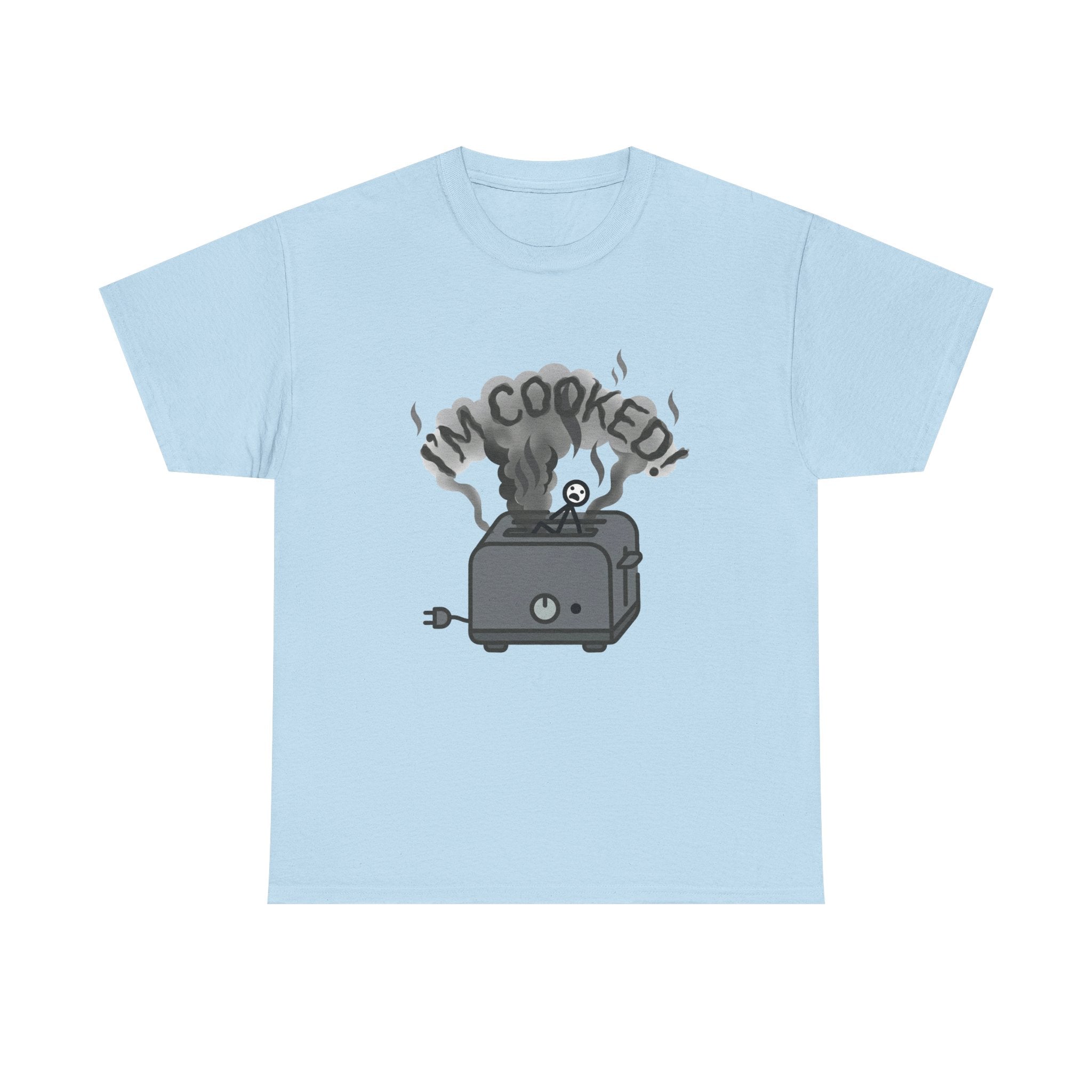 I'm Cooked Toaster T‑Shirt — Funny Kitchen Appliance Graphic Tee
