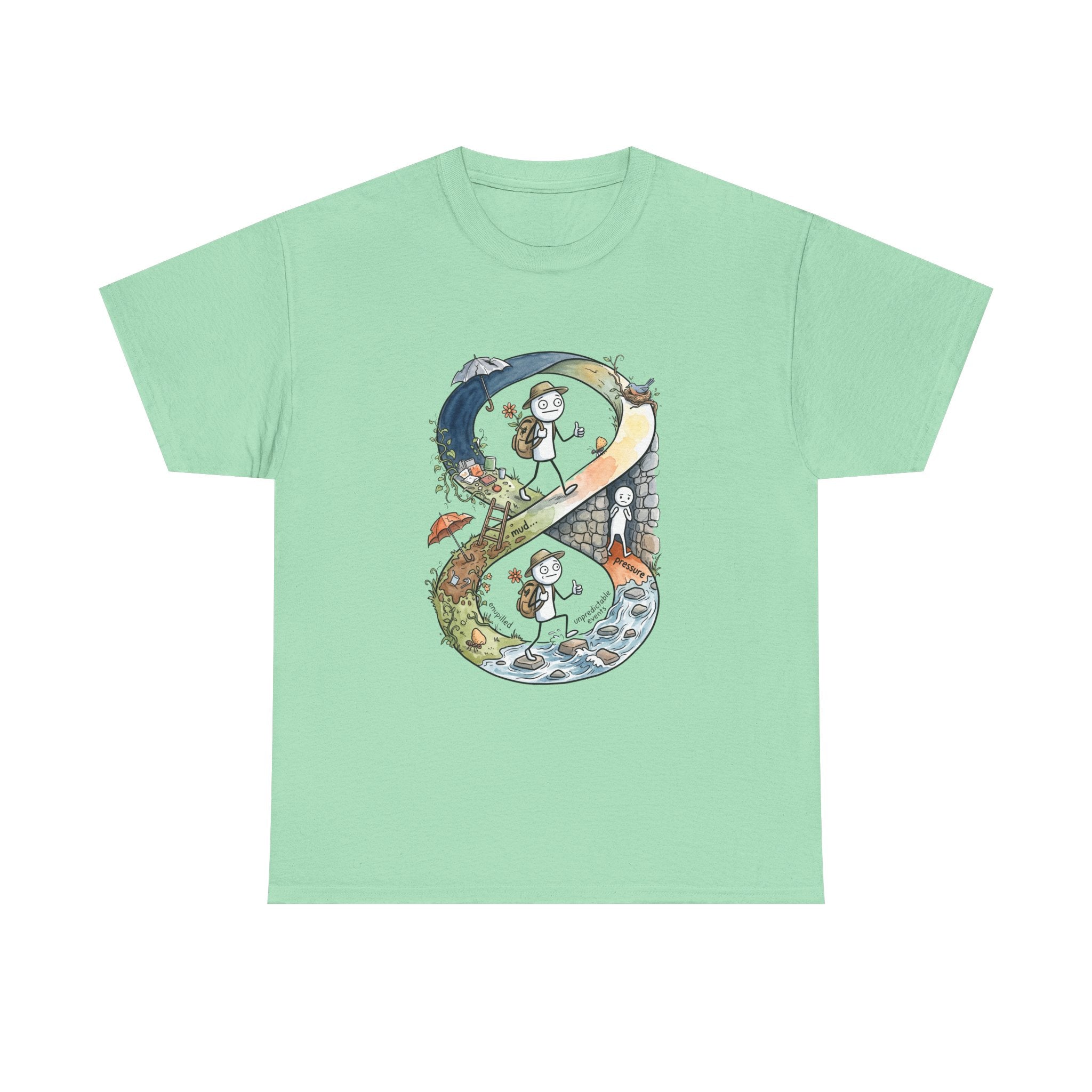 a Infinity Hiking Tee — Day & Night Nature Adventure Graphic T-Shirt