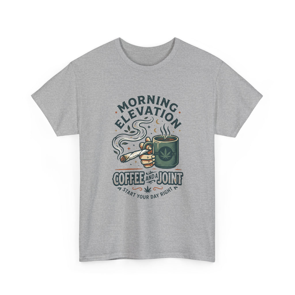 Coffee & Joint T-Shirt — Morning Elevation Graphic Tee