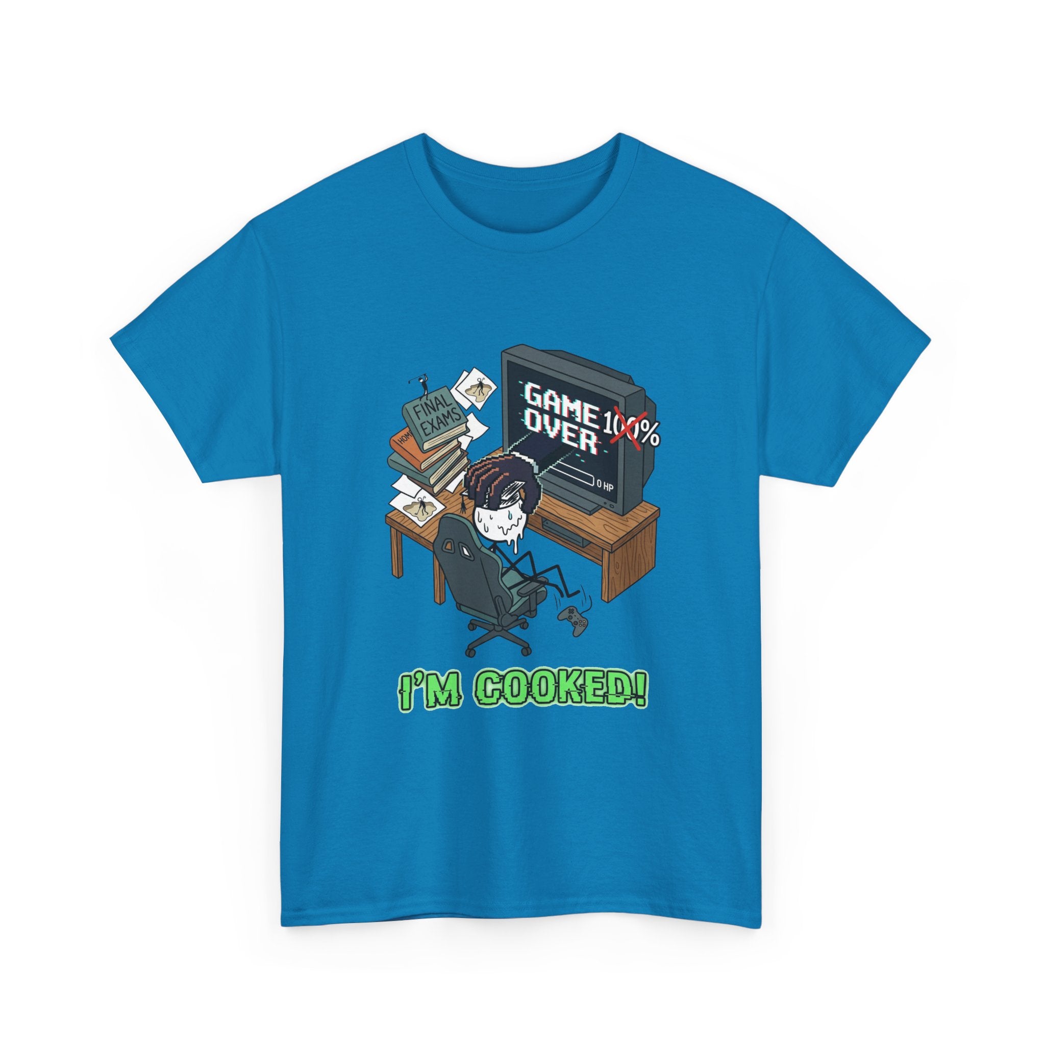 Gamer 'Game Over I'm Cooked' Graphic Tee