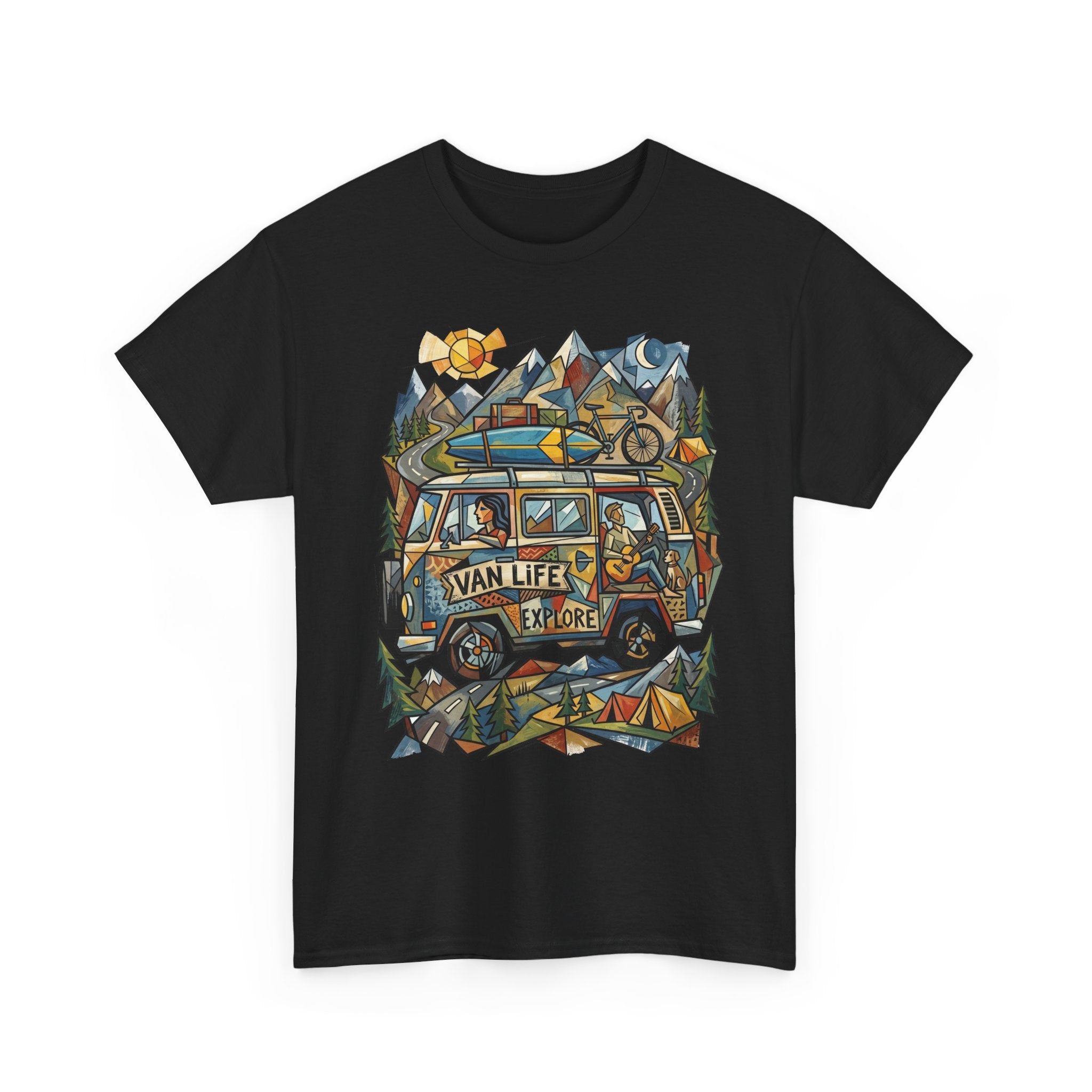 Van Life Explore T-Shirt — Retro Campervan Adventure Graphic Tee