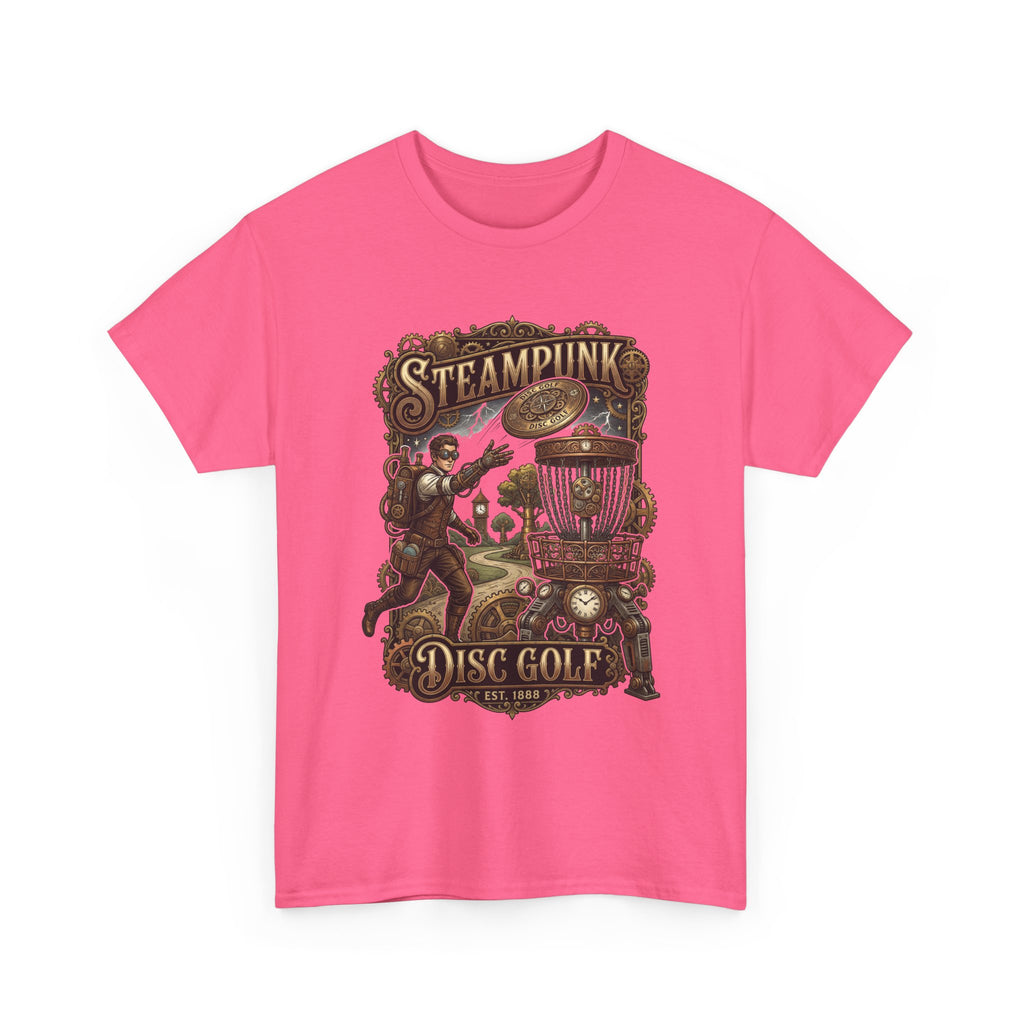 Steampunk Disc Golf T‑Shirt – Vintage Industrial Disc Golf Tee