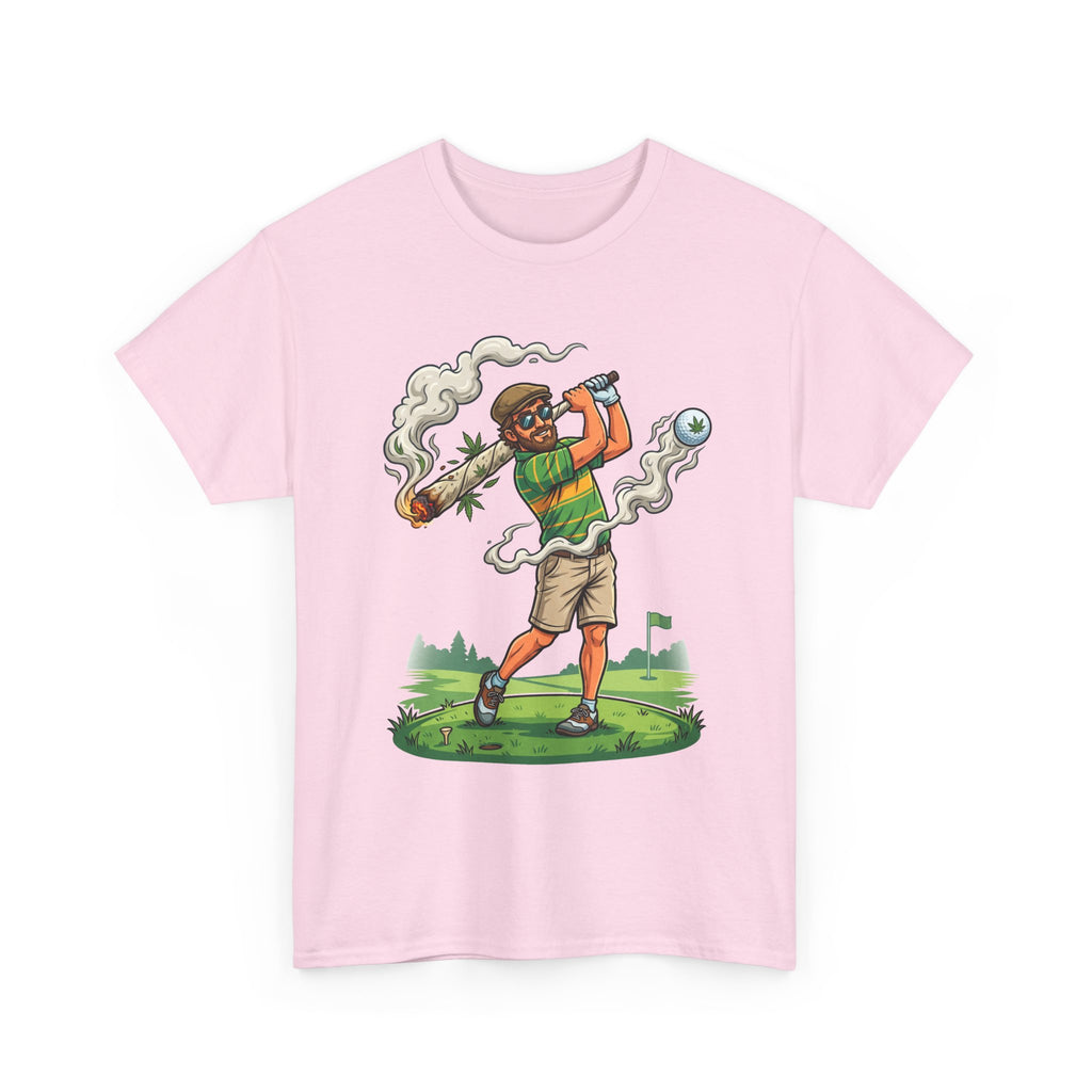 Golf Golfer Weed Smoking Club T-Shirt — Funny Golf Graphic Tee