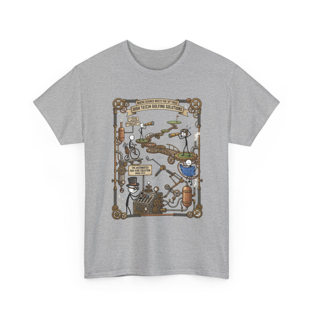 Steampunk Golf — ‘How To Make Par’ Vintage Contraption T-Shirt