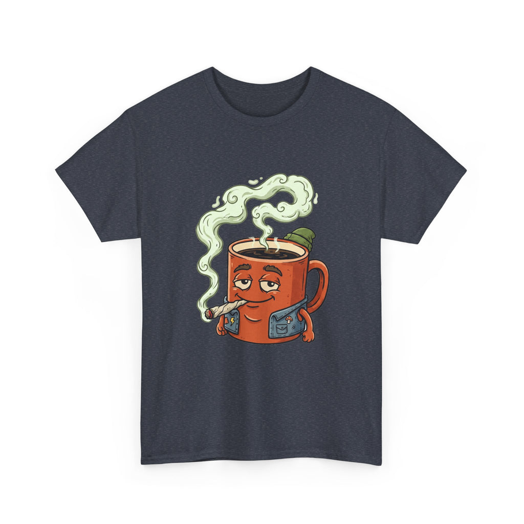 Coffee and a Joint Tee — Funny Smoking Coffee Graphic T-Shirt