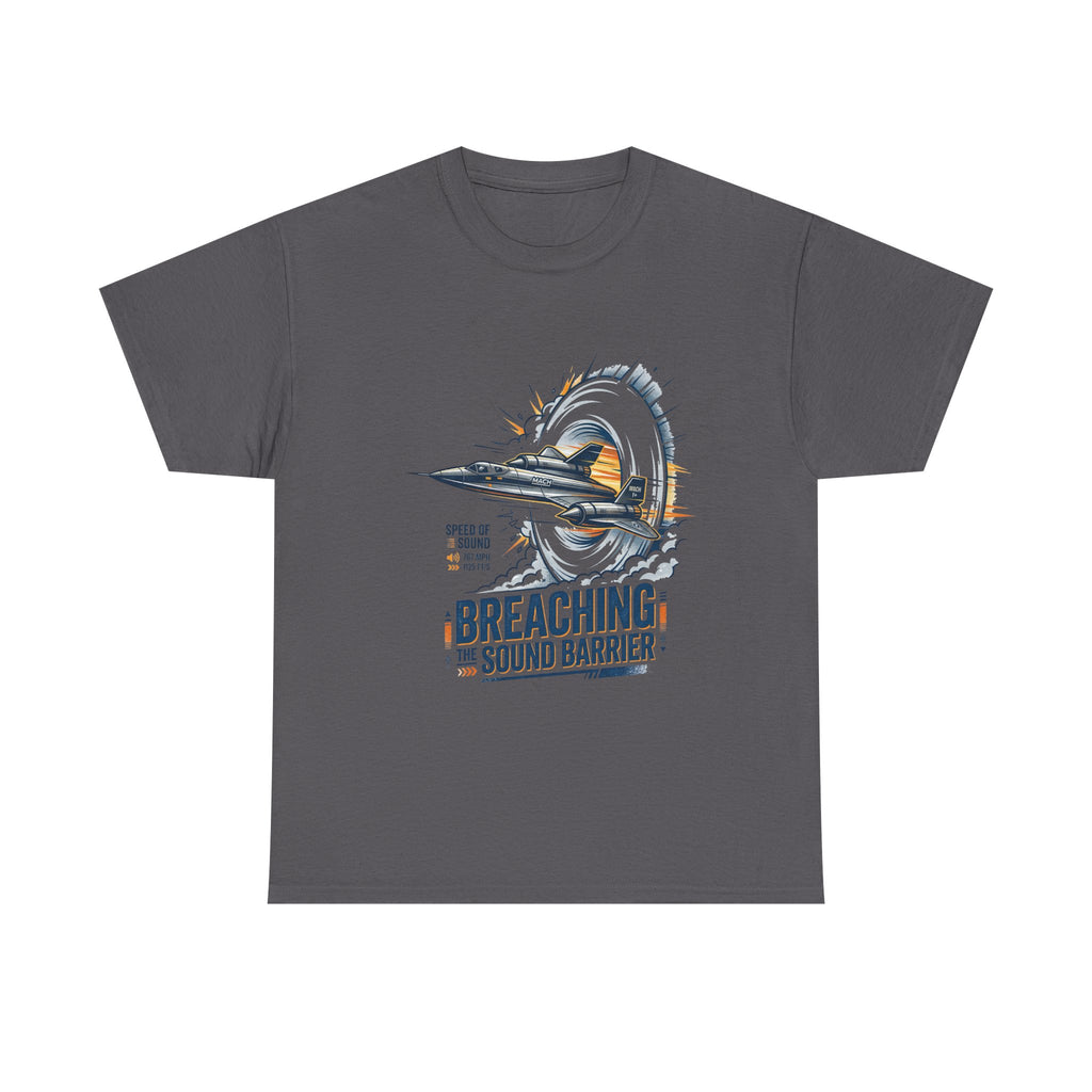 Sonic Boom T-Shirt — 'Breaching the Sound Barrier' Jet Trainer Aviation Graphic Tee