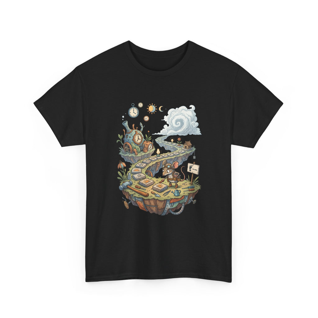 T-Shirt — Fantasy Floating Island Roadmap Illustration Tee