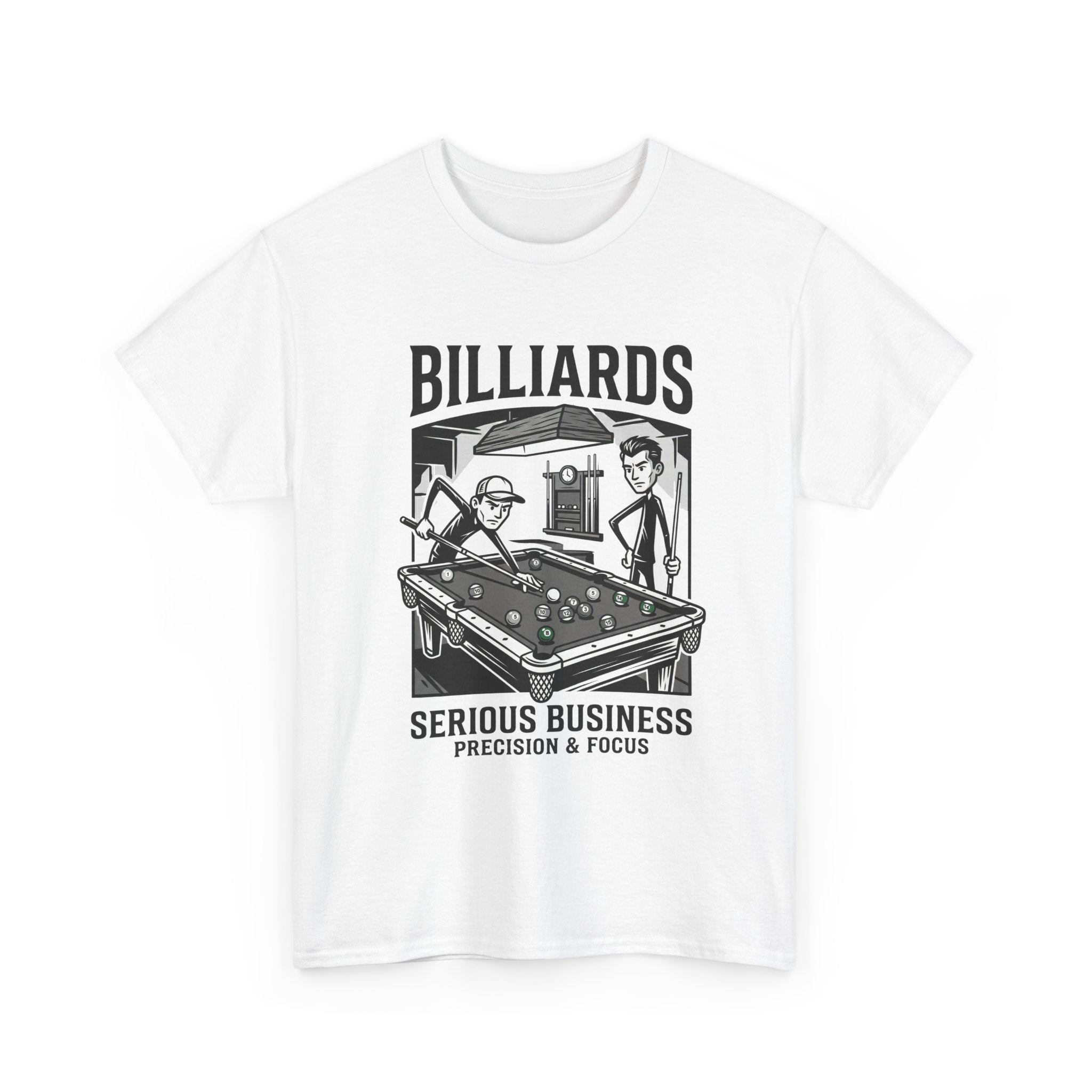 Billiards Tee – "Serious Business" Pool Player T-Shirt