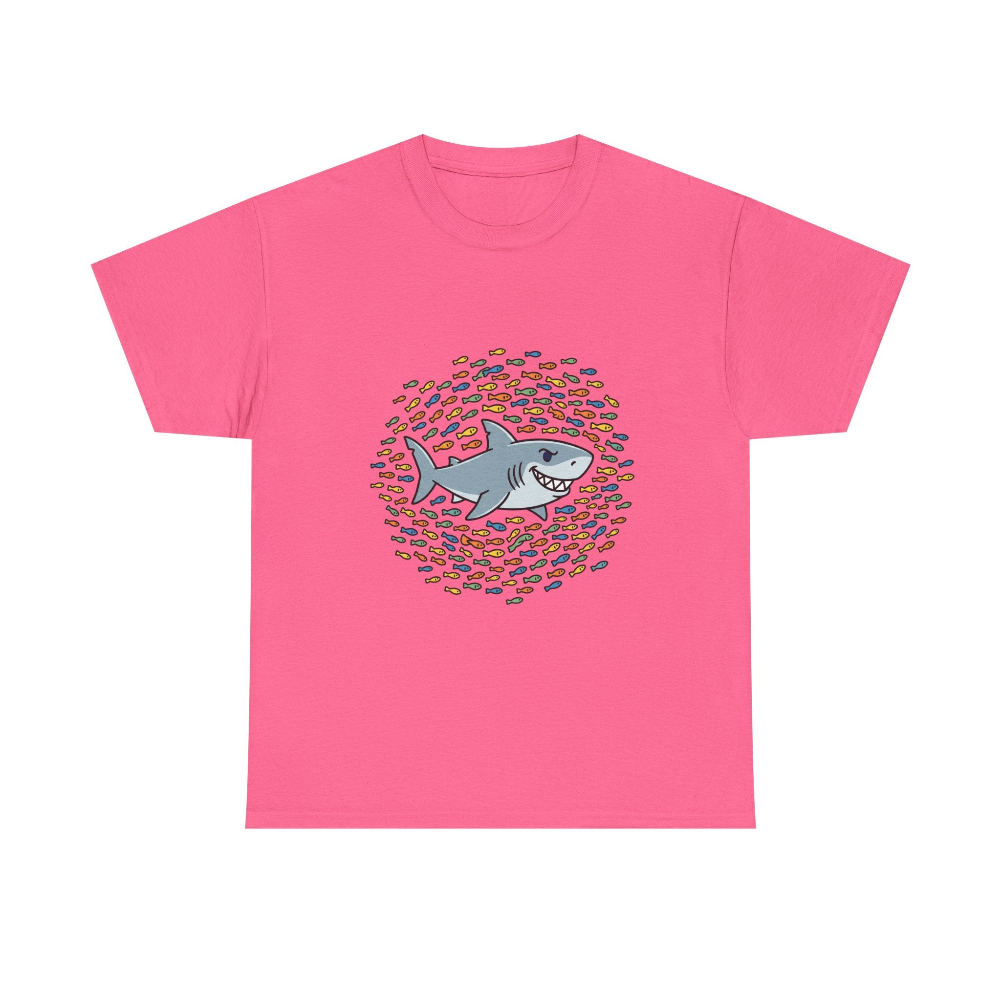 Shark and School Graphic Tee — Cute Ocean Kids Shirt