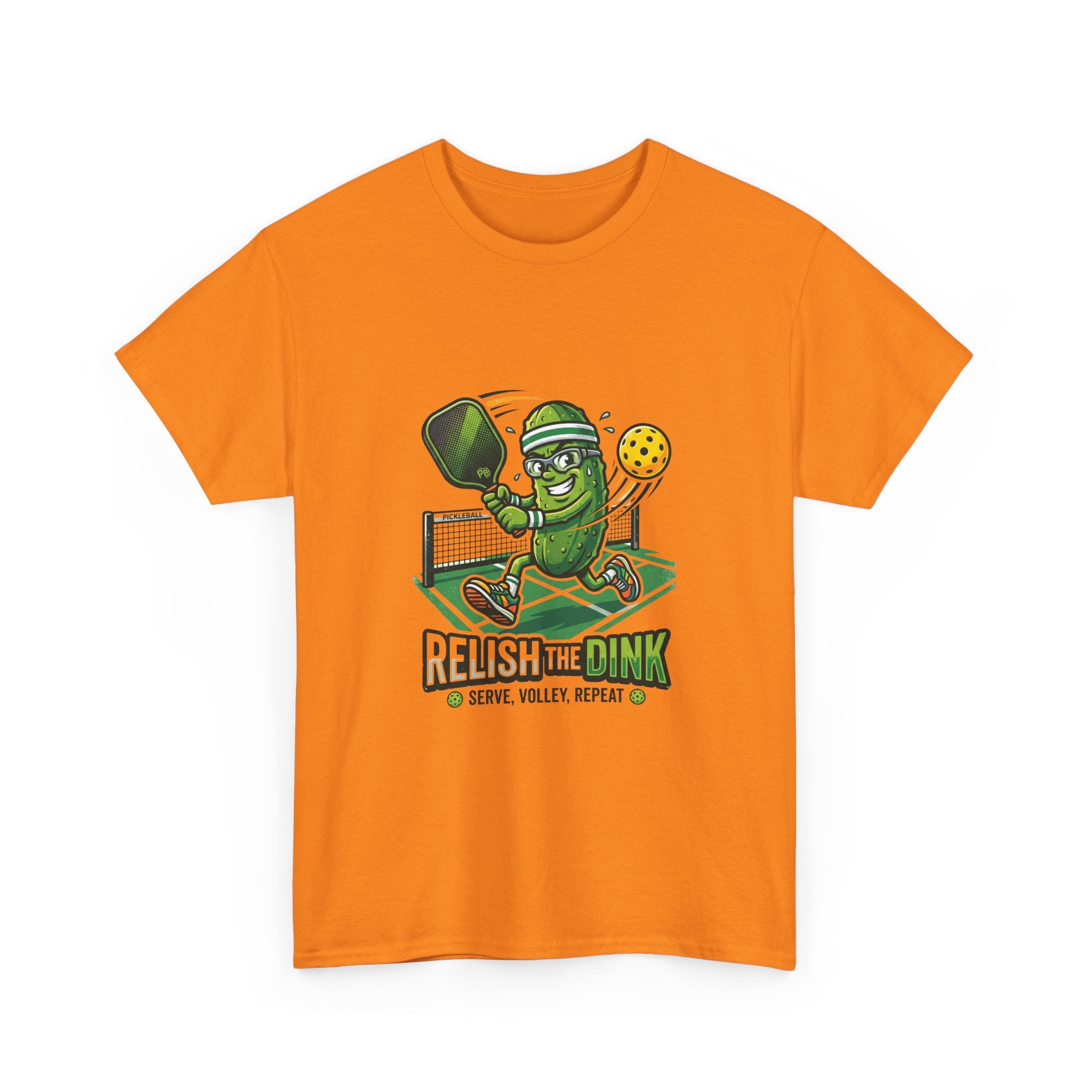 Pickleball 'Relish the Dink' T-Shirt – Funny Pickle Character Paddle Tee